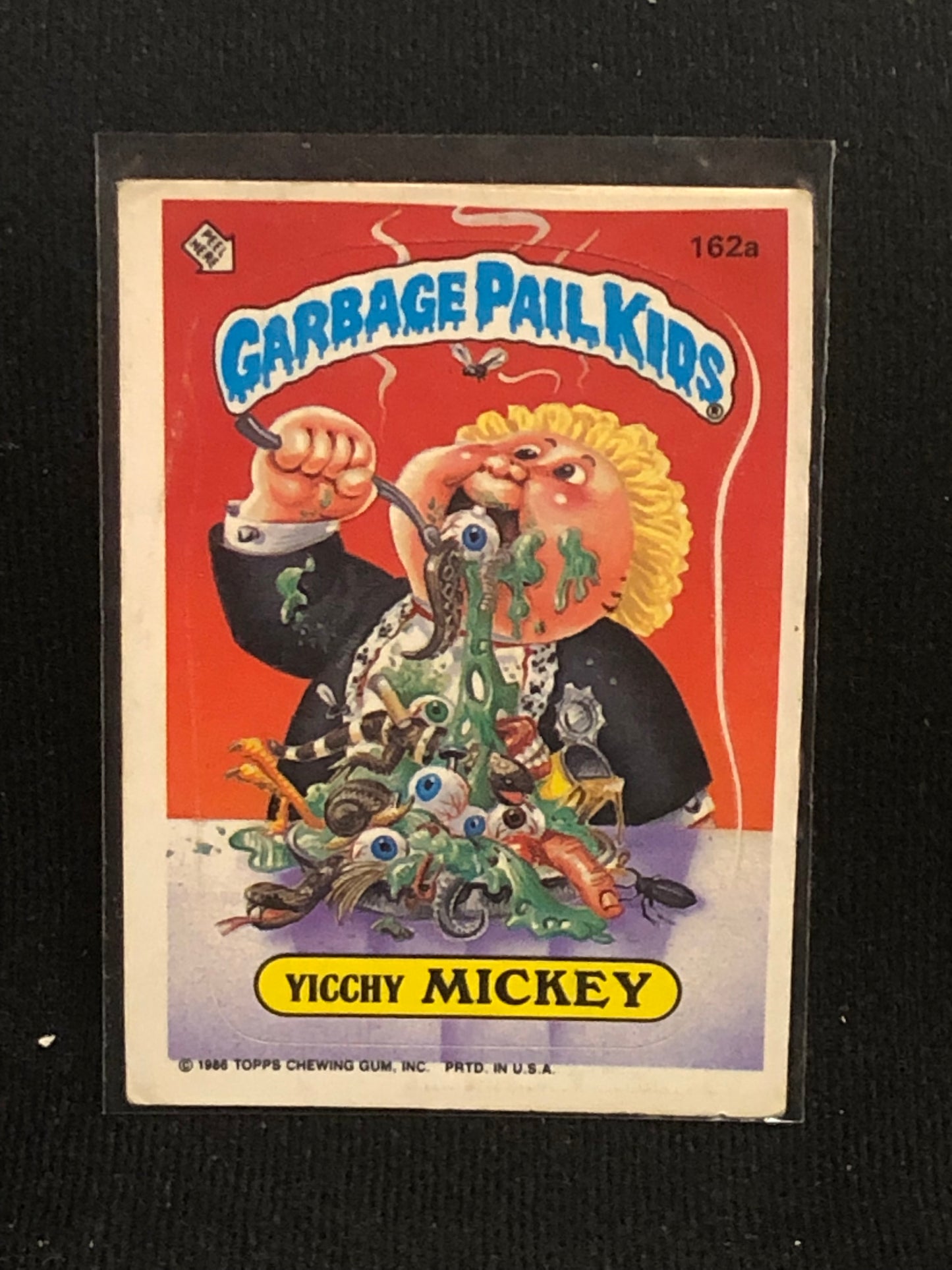 Garbage Pail Kids Original Series 4 (os4) 162a Yicchy Mickey