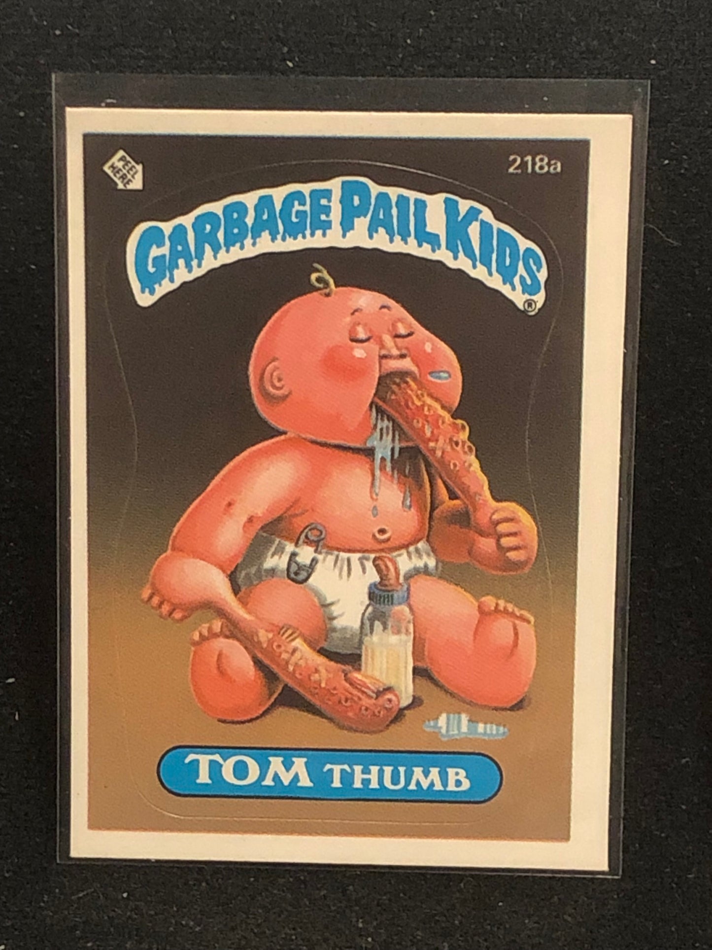 Garbage Pail Kids Original Series 6 (os6) 218a Tom Thumb