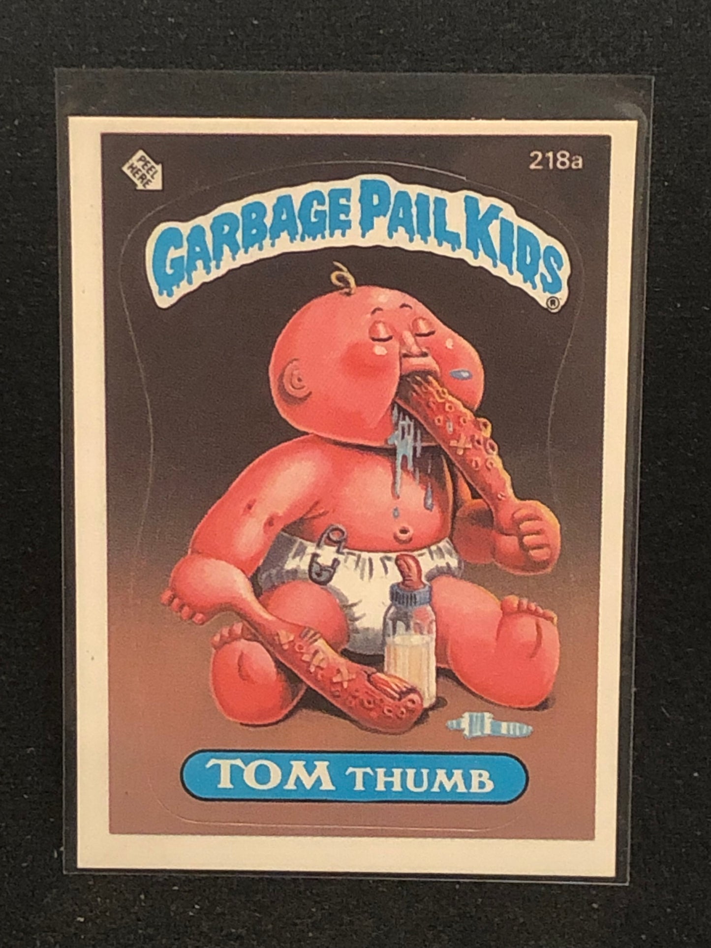 Garbage Pail Kids Original Series 6 (os6) 218a Tom Thumb