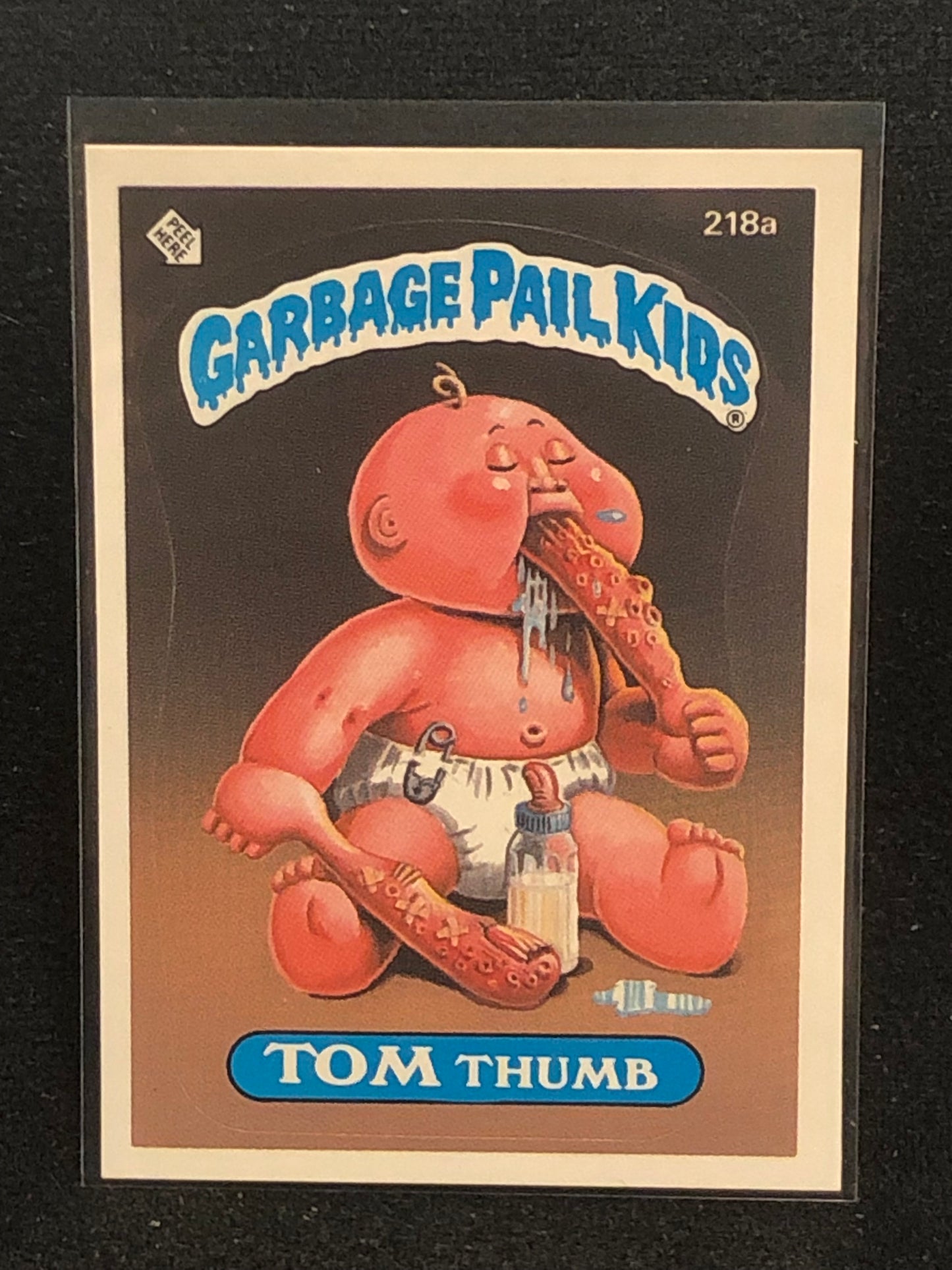 Garbage Pail Kids Original Series 6 (os6) 218a Tom Thumb