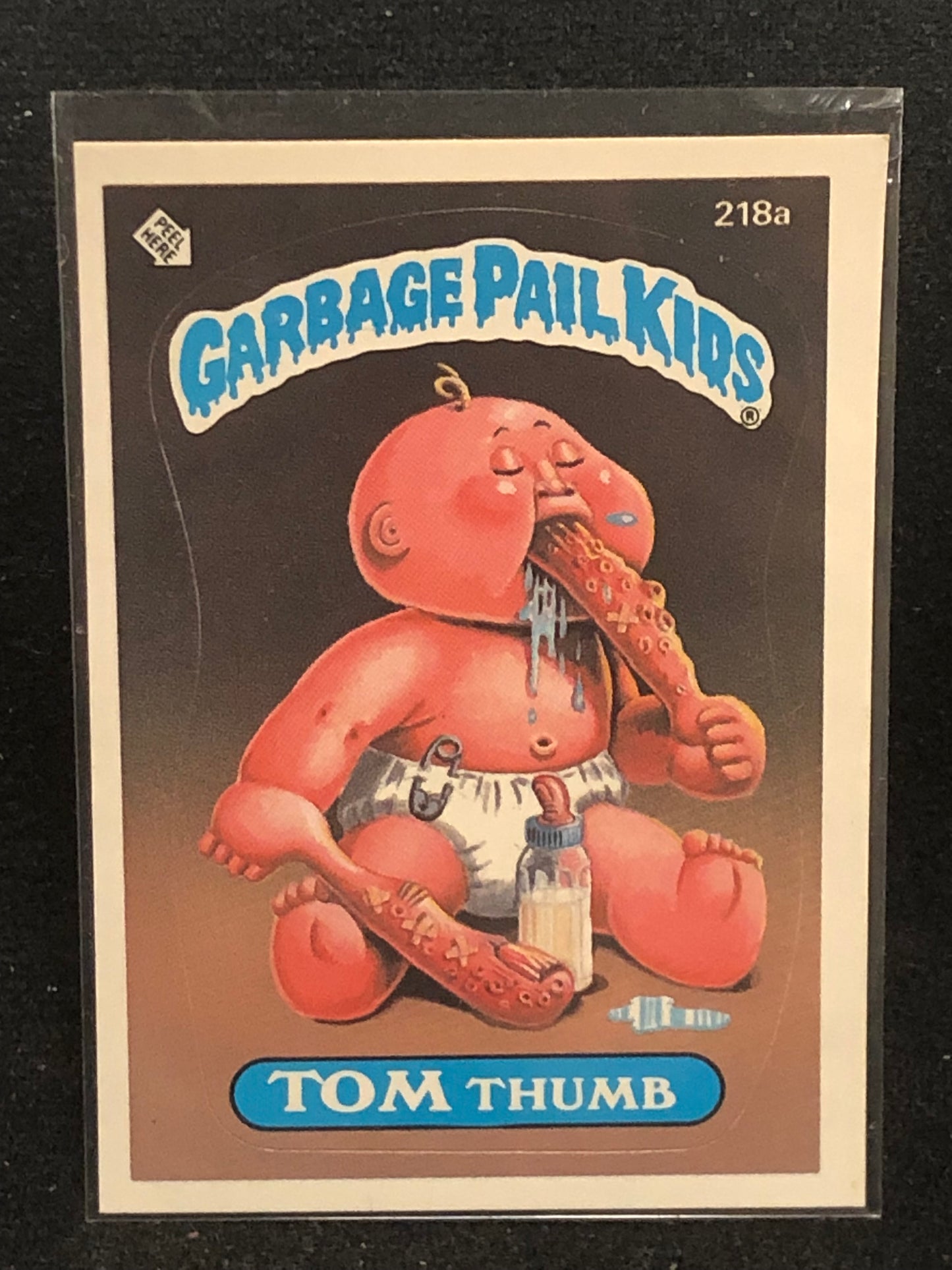 Garbage Pail Kids Original Series 6 (os6) 218a Tom Thumb