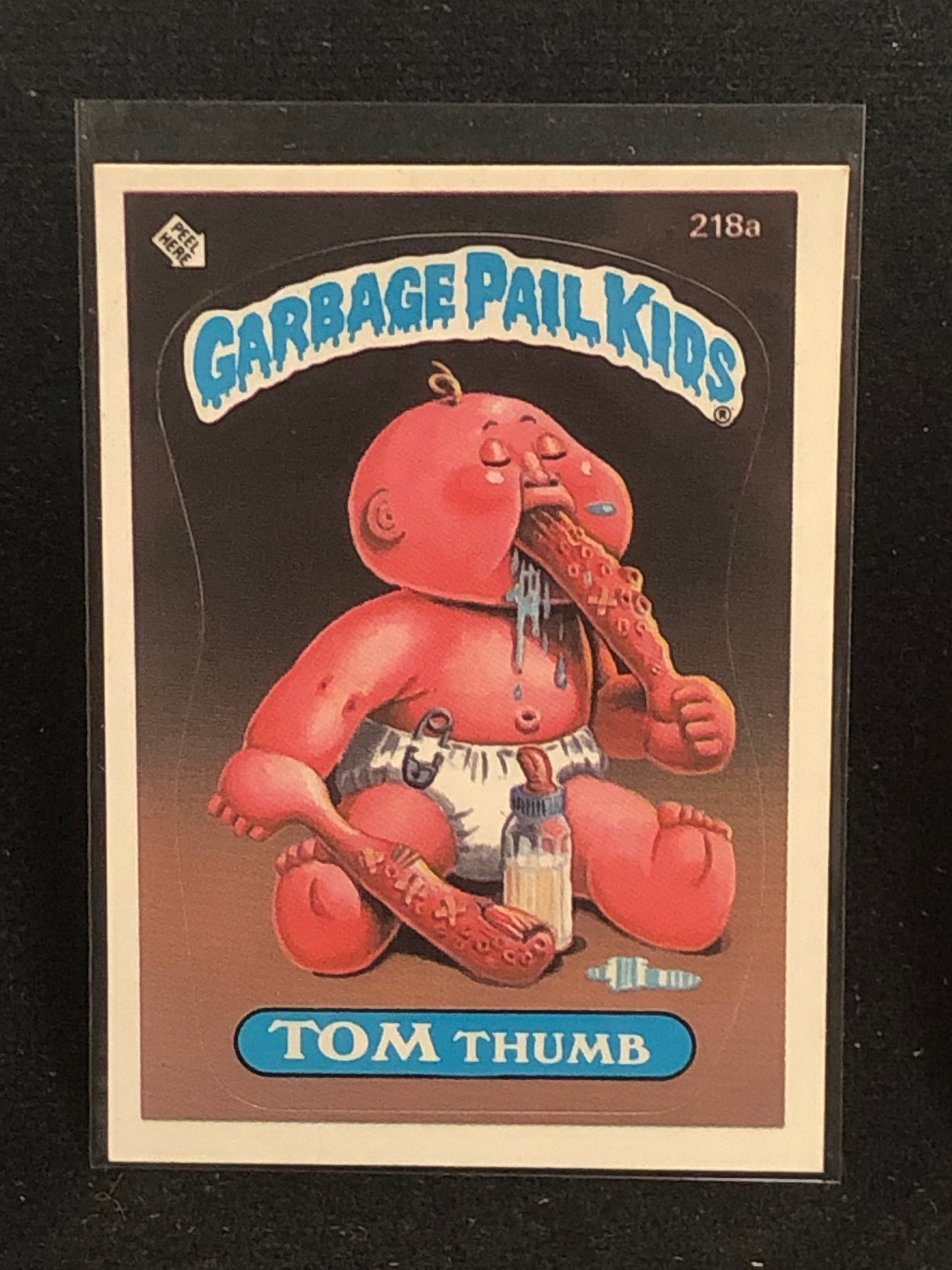 Garbage Pail Kids Original Series 6 (os6) 218a Tom Thumb