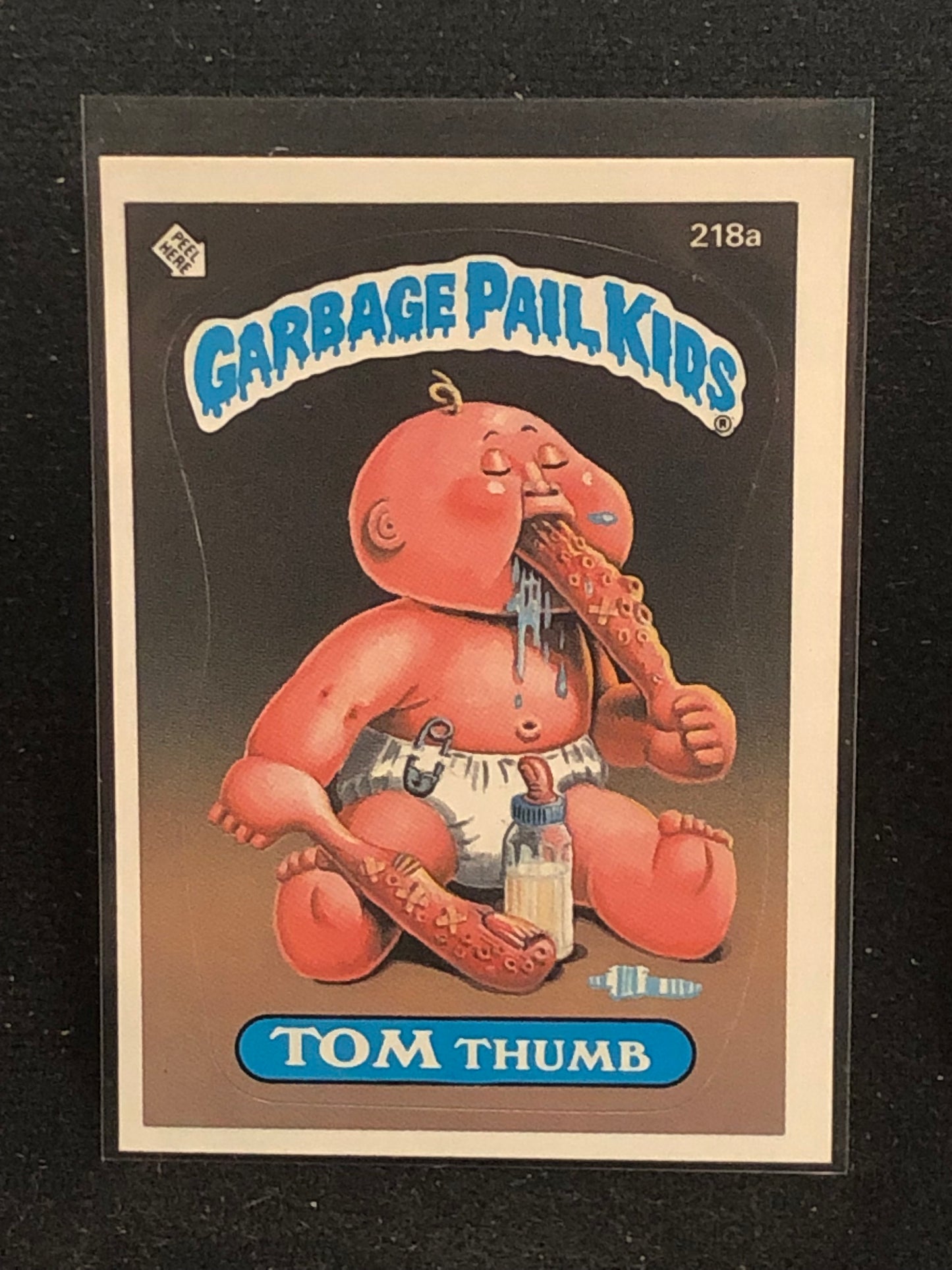 Garbage Pail Kids Original Series 6 (os6) 218a Tom Thumb