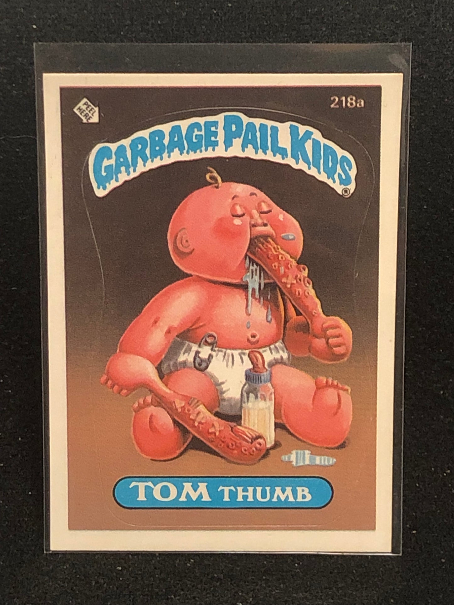 Garbage Pail Kids Original Series 6 (os6) 218a Tom Thumb