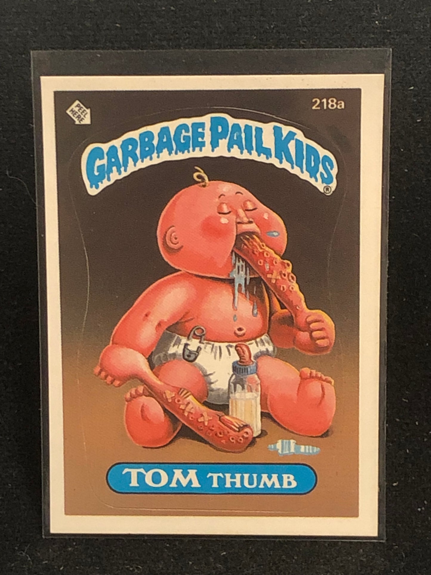 Garbage Pail Kids Original Series 6 (os6) 218a Tom Thumb