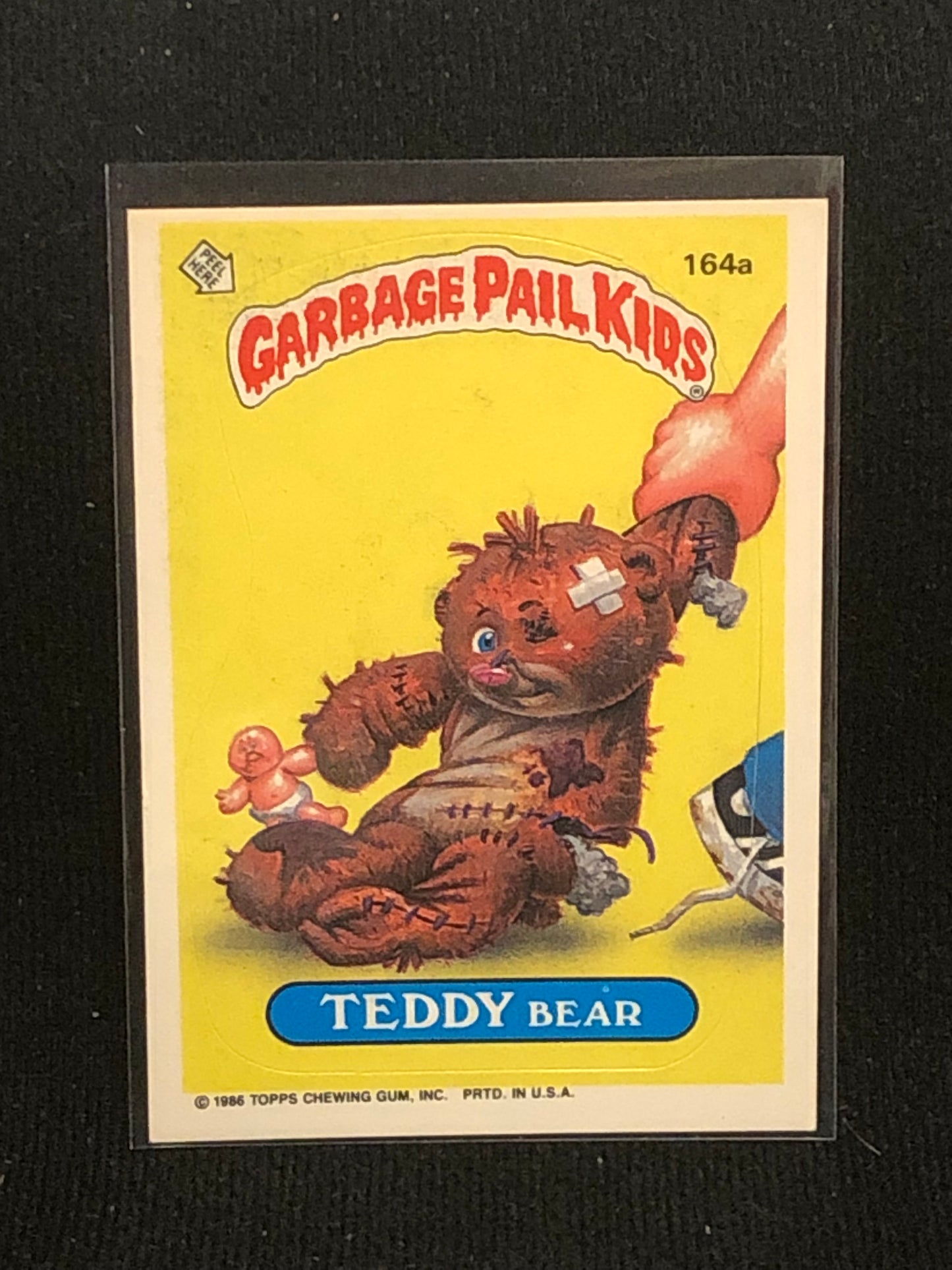 Garbage Pail Kids Original Series 4 (os4) 164a Teddy Bear