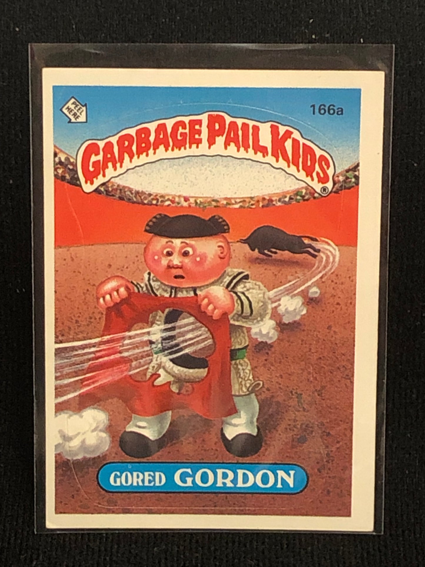 Garbage Pail Kids Original Series 4 (os4) 166a Gored Gordon