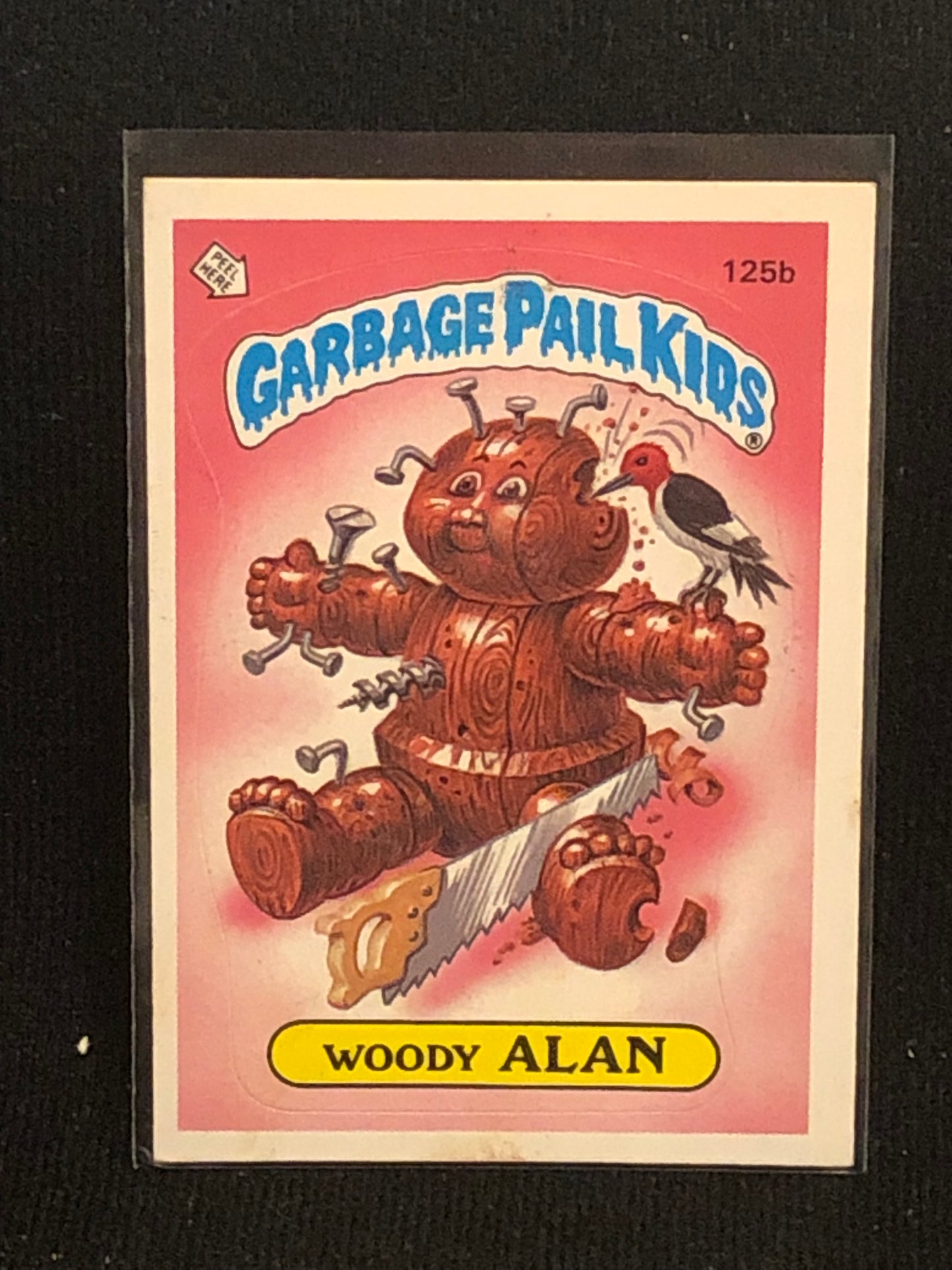 Garbage Pail Kids Original Series 4 (os4) 125b Woody Alan