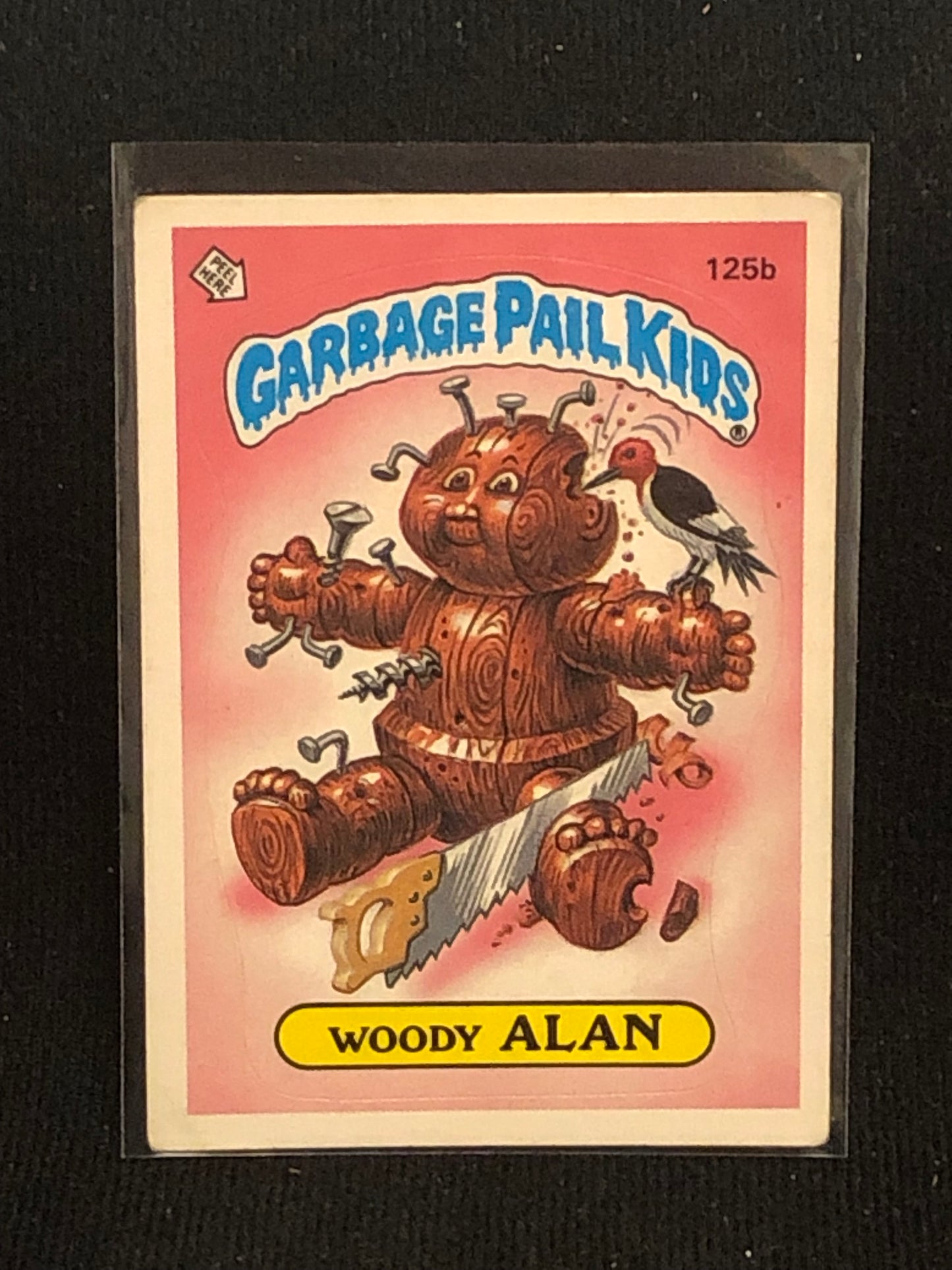 Garbage Pail Kids Original Series 4 (os4) 125b Woody Alan