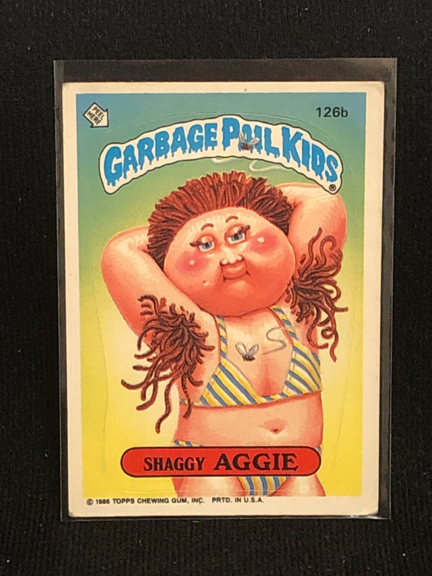 Garbage Pail Kids Original Series 4 (os4) 126b Shaggy Aggie