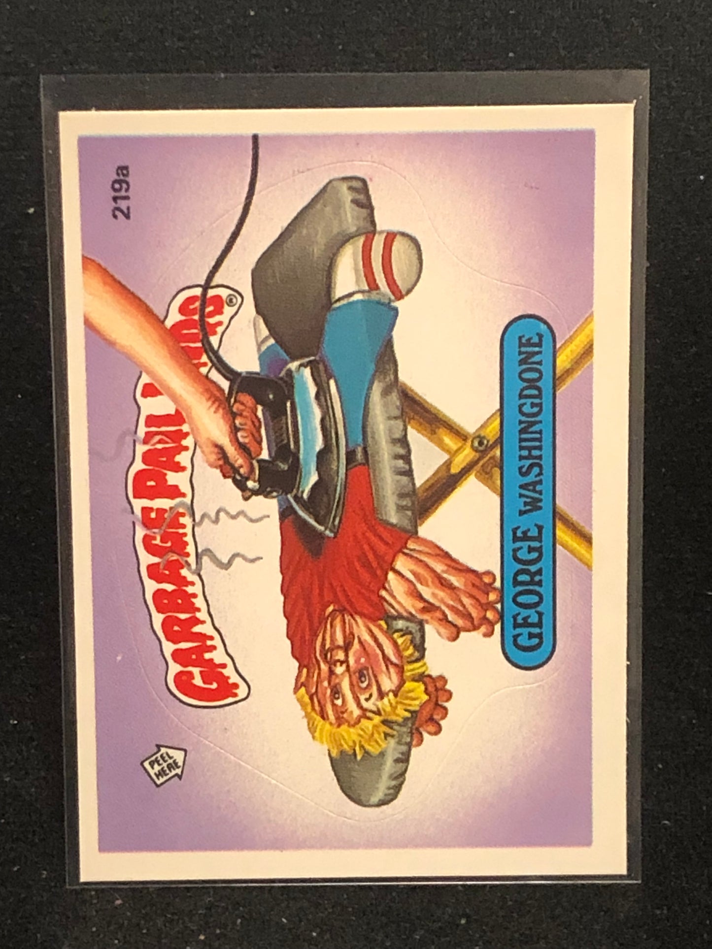 Garbage Pail Kids Original Series 6 (os6) 219a George Washingdone