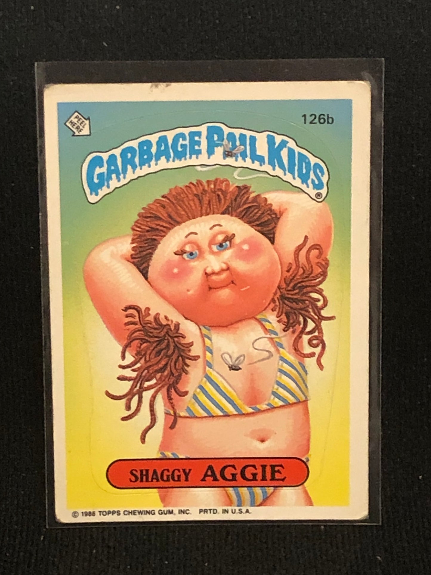 Garbage Pail Kids Original Series 4 (os4) 126b Shaggy Aggie