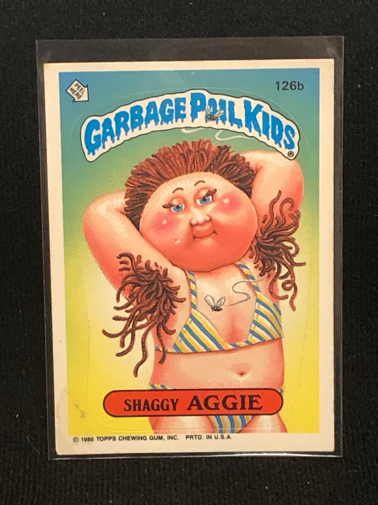 Garbage Pail Kids Original Series 4 (os4) 126b Shaggy Aggie