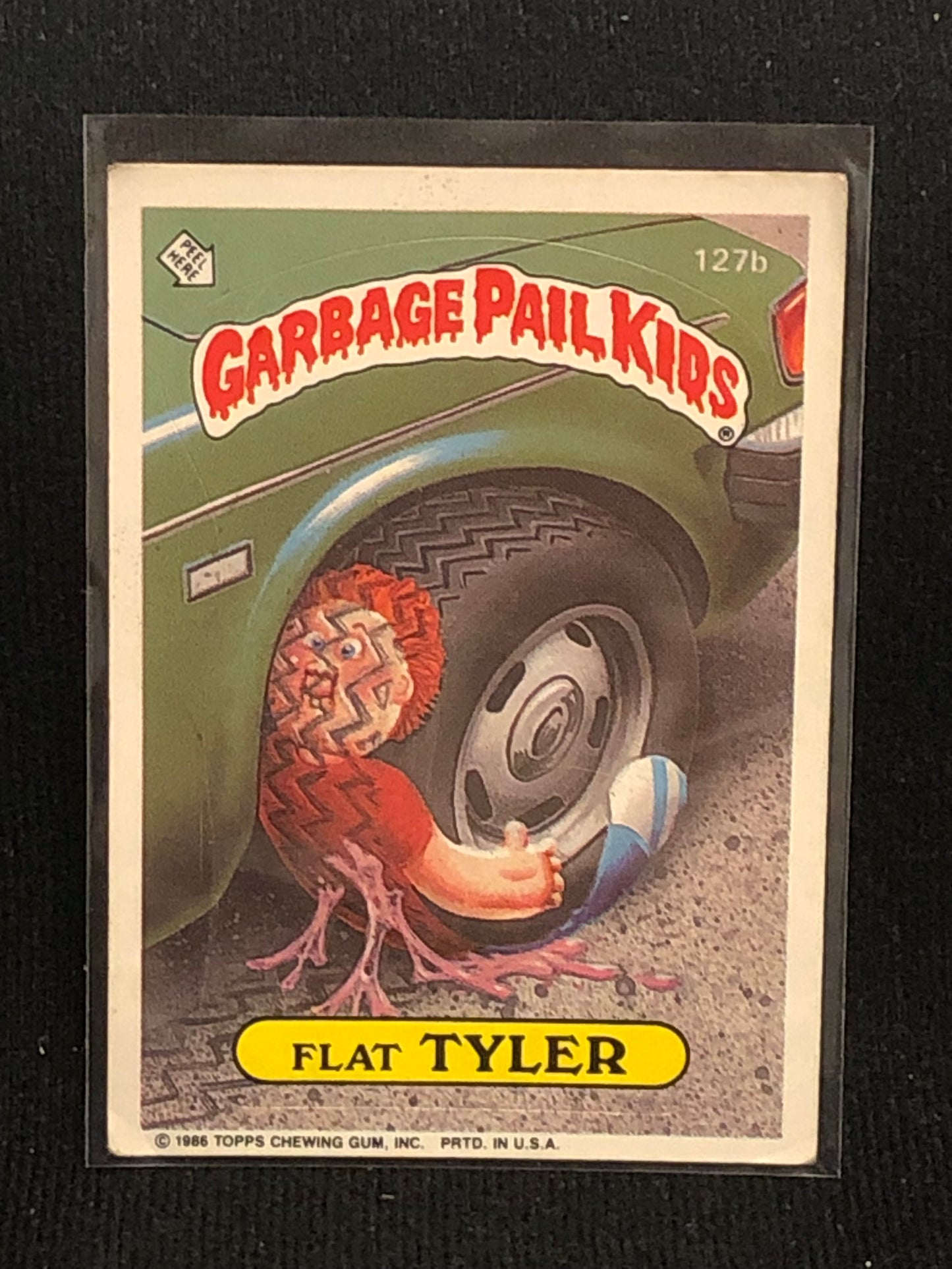 Garbage Pail Kids Original Series 4 (os4) 127b Flat Tyler