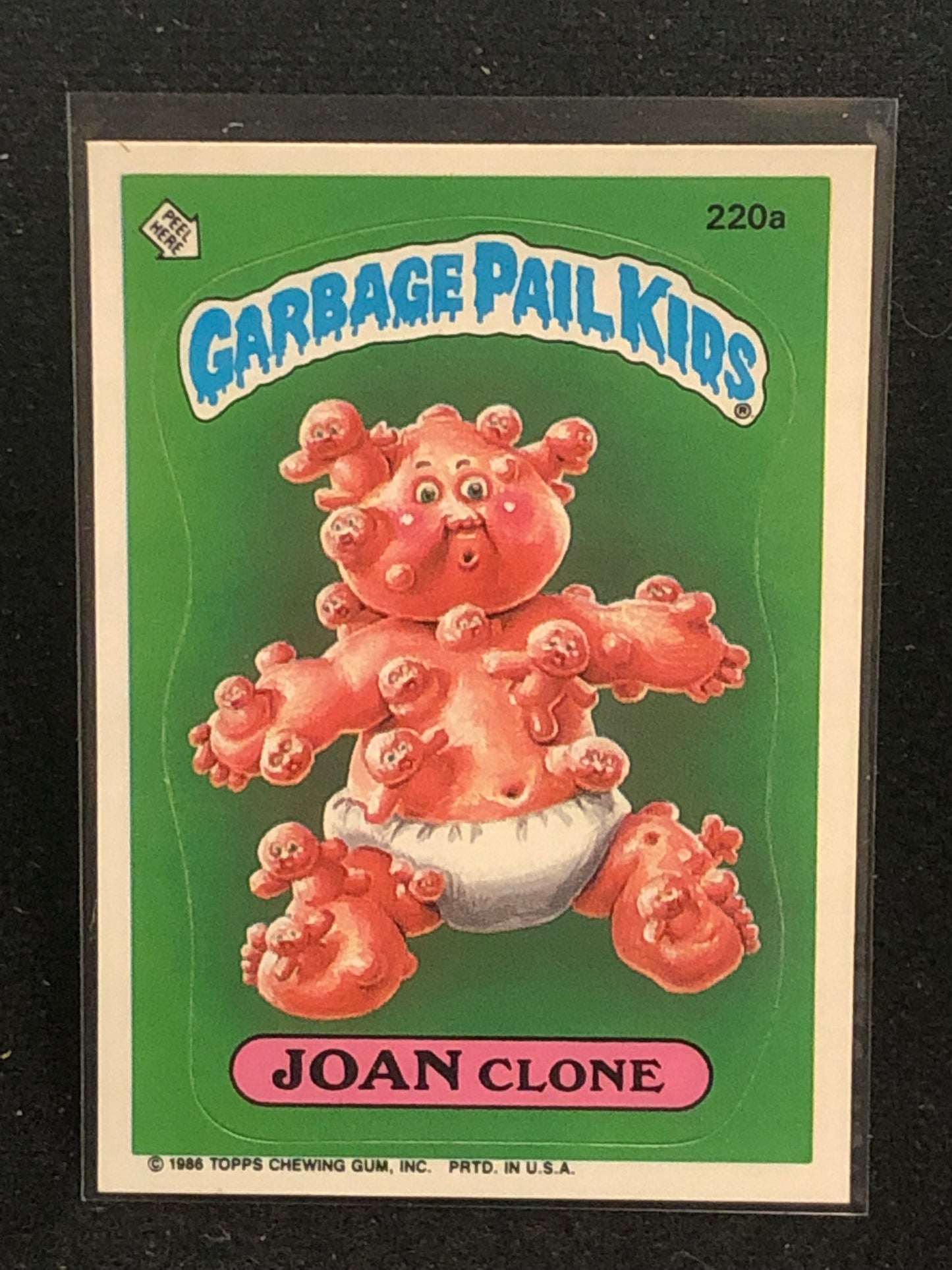 Garbage Pail Kids Original Series 6 (os6) 220a Joan Clone