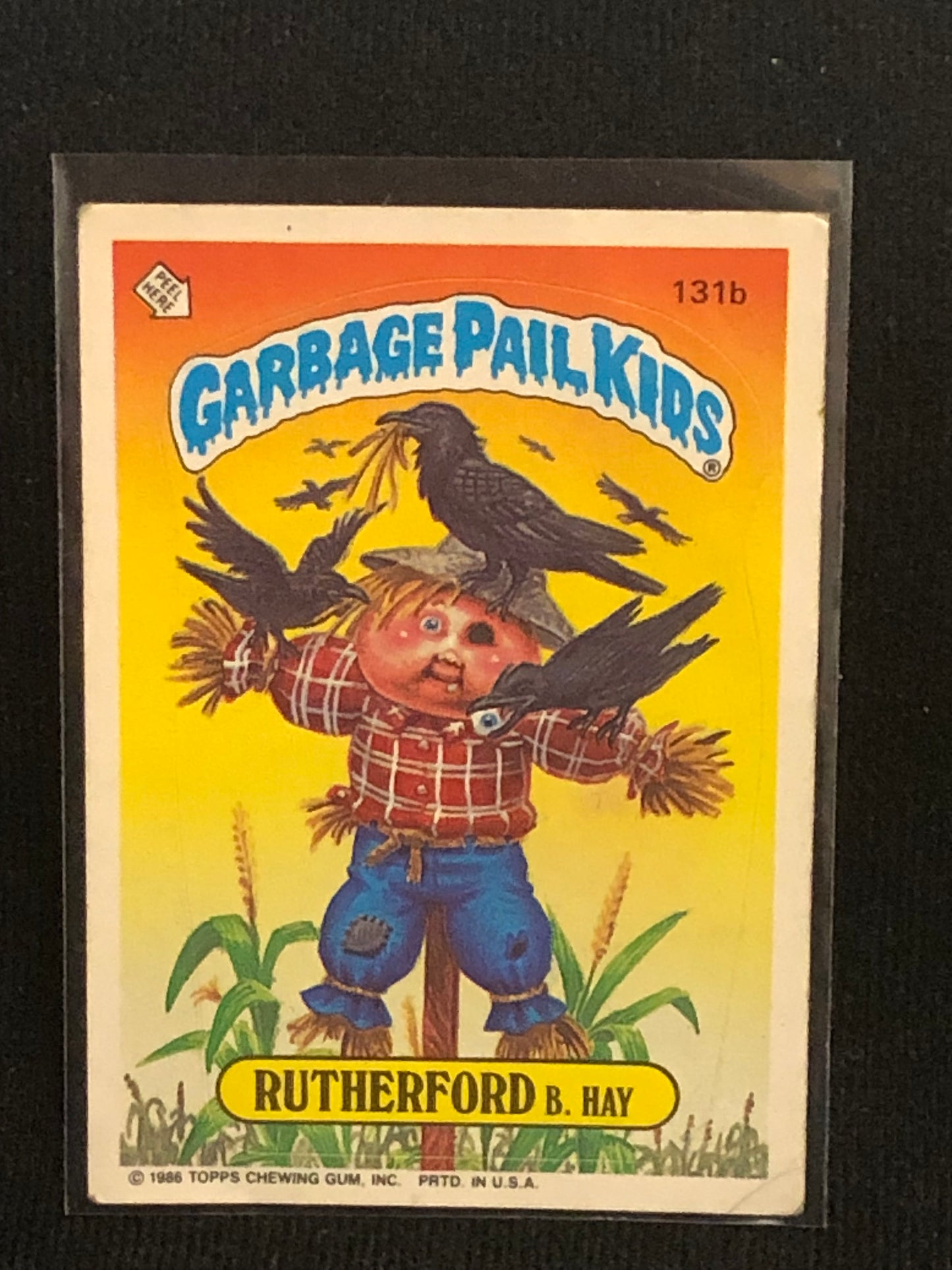 Garbage Pail Kids Original Series 4 (os4) 131b Rutherford B Hay