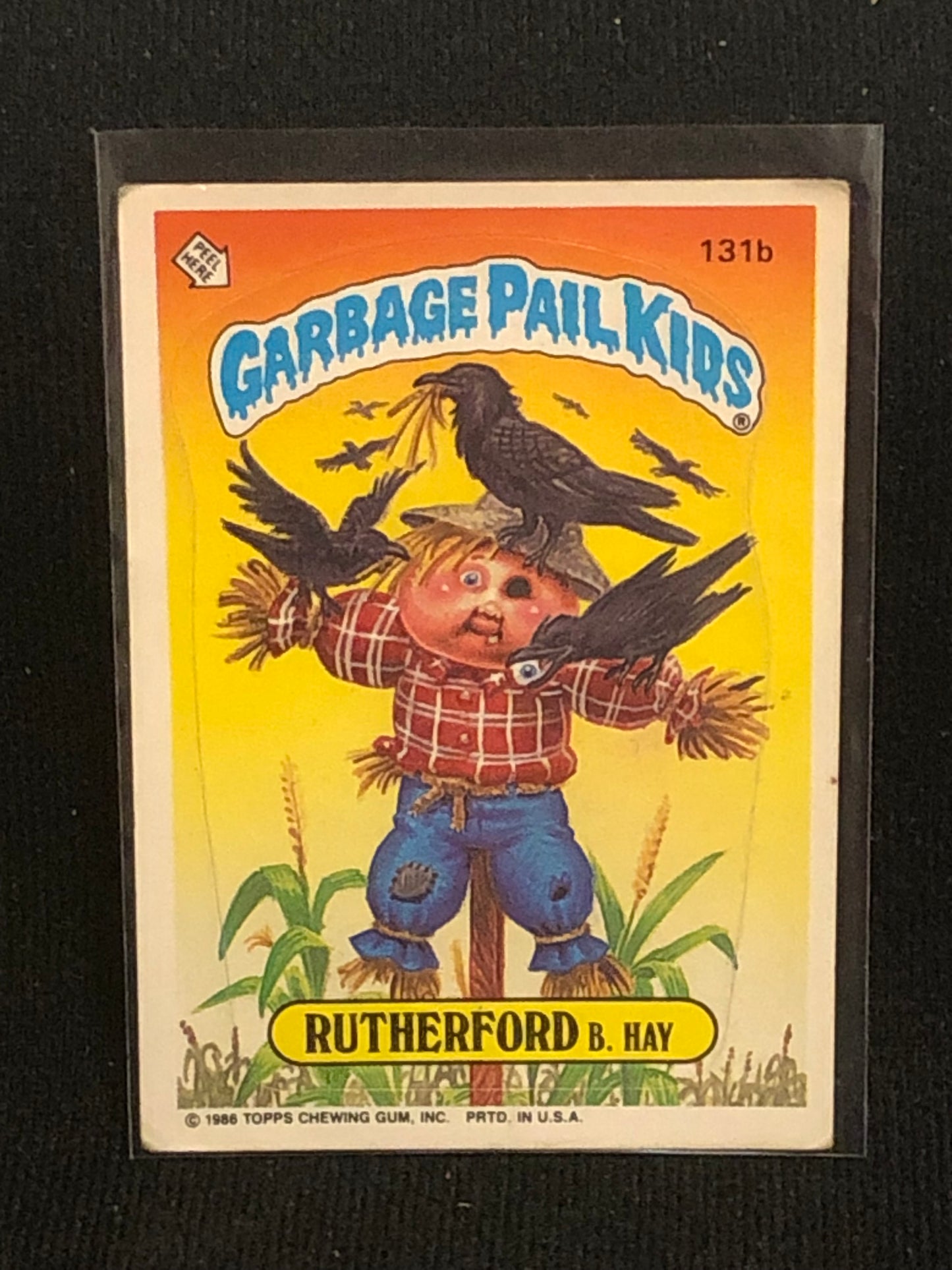 Garbage Pail Kids Original Series 4 (os4) 131b Rutherford B Hay