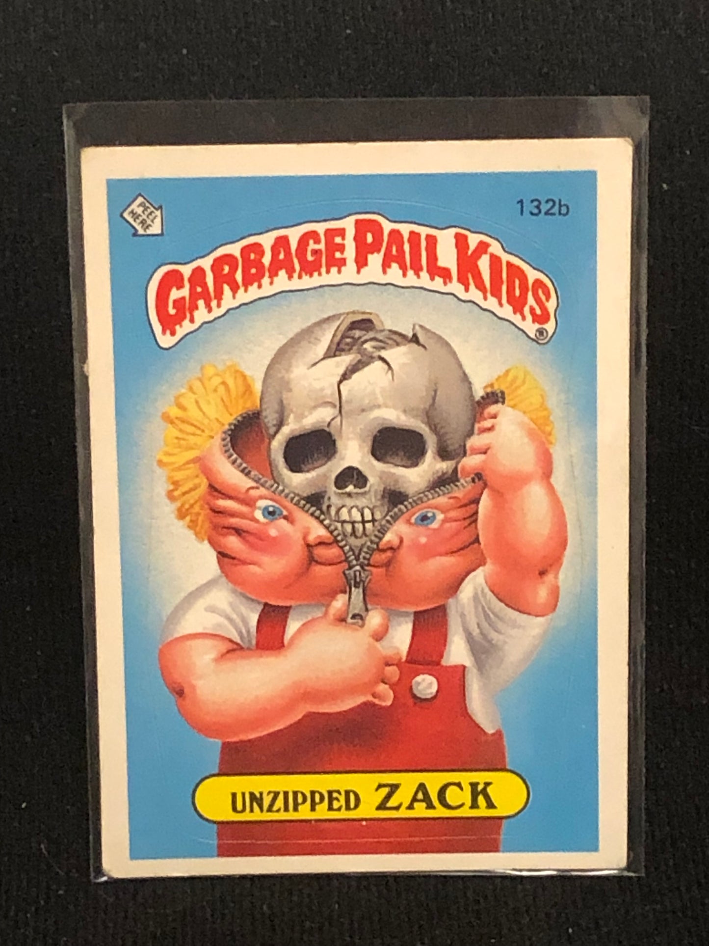 Garbage Pail Kids Original Series 4 (os4) 132b Unzipped Zack