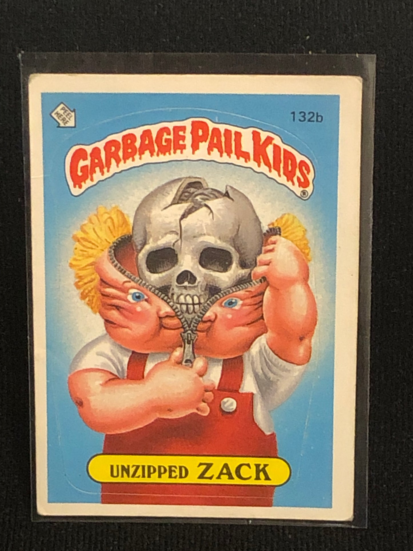 Garbage Pail Kids Original Series 4 (os4) 132b Unzipped Zack