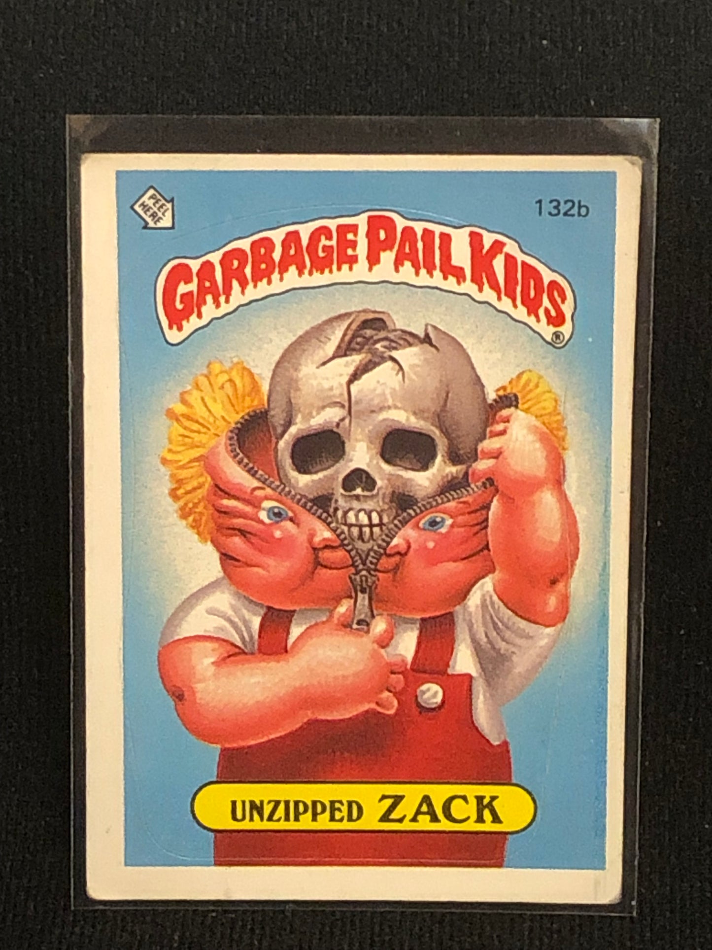 Garbage Pail Kids Original Series 4 (os4) 132b Unzipped Zack