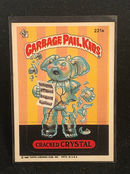 Garbage Pail Kids Original Series 6 (os6) 221a Cracked Crystal