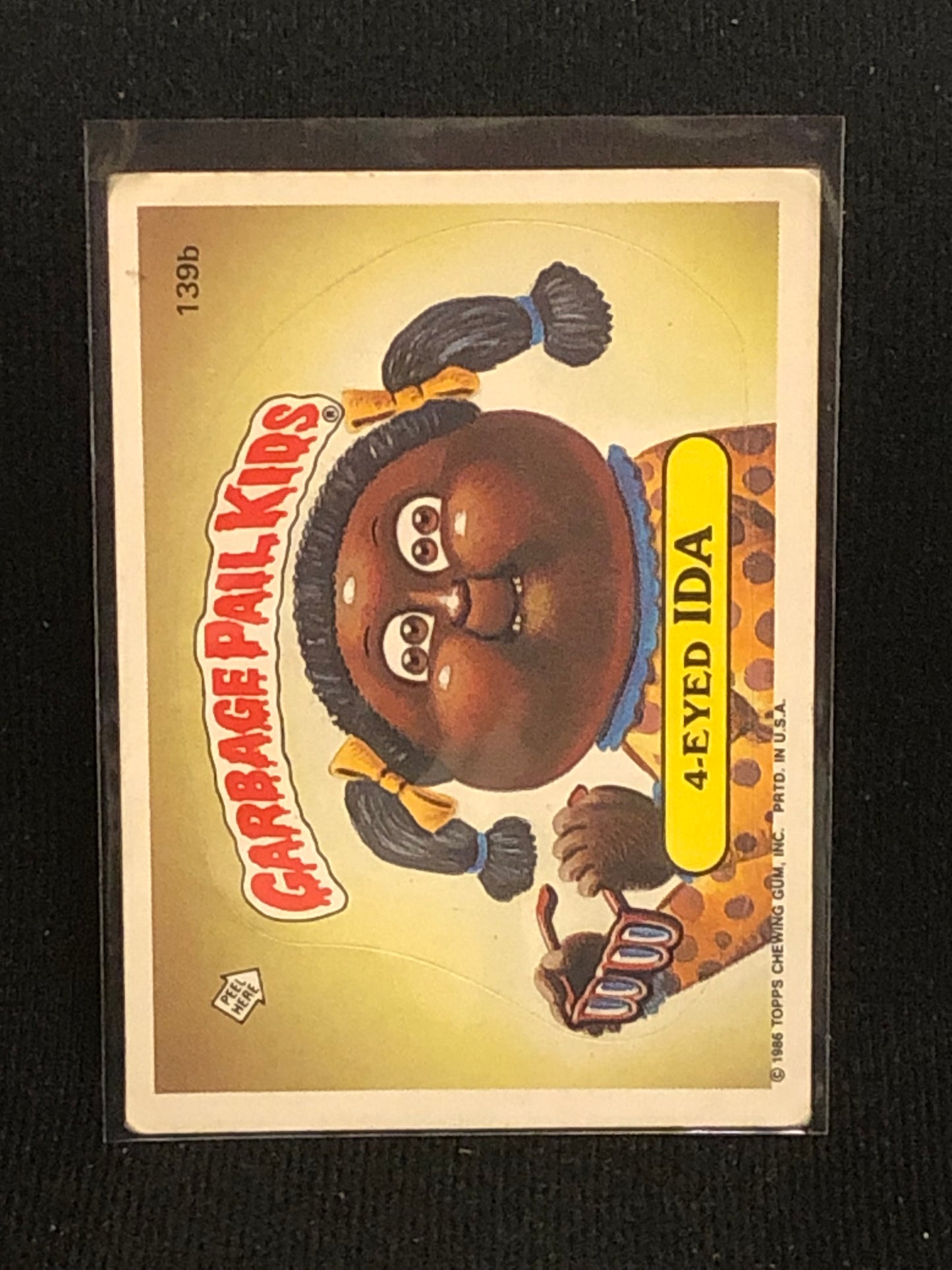 Garbage Pail Kids Original Series 4 (os4) 139b 4-Eyed Ida