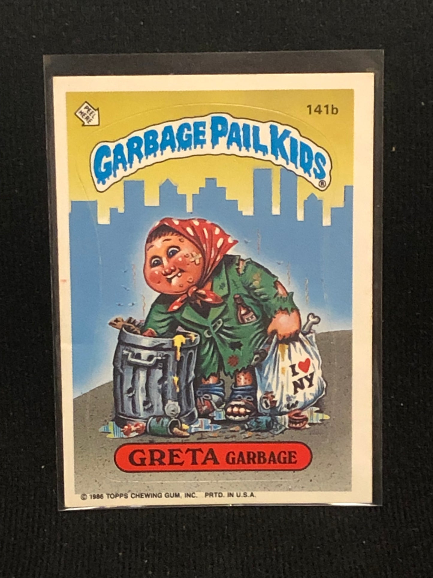 Garbage Pail Kids Original Series 4 (os4) 141b Greta Garbage