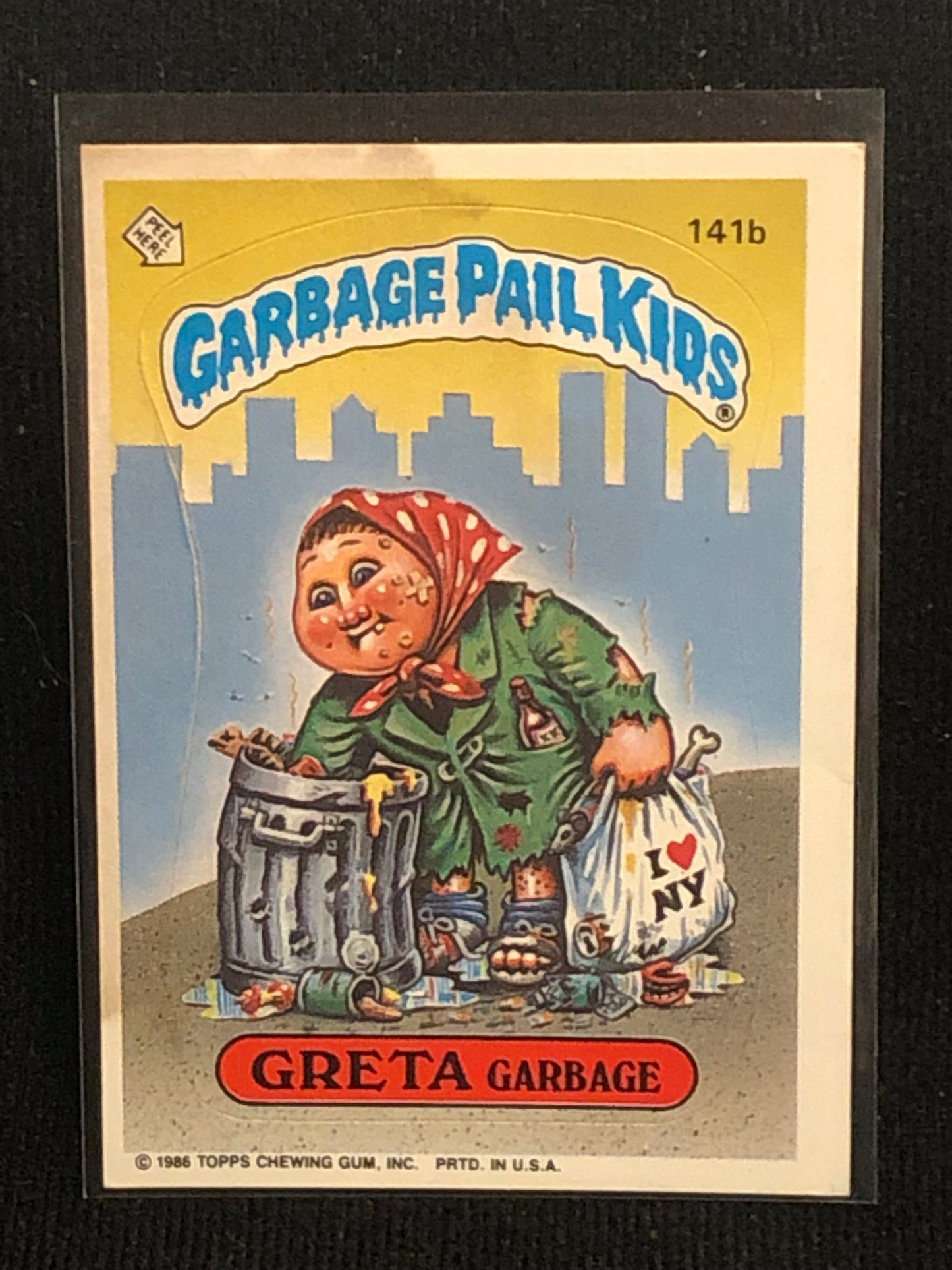 Garbage Pail Kids Original Series 4 (os4) 141b Greta Garbage