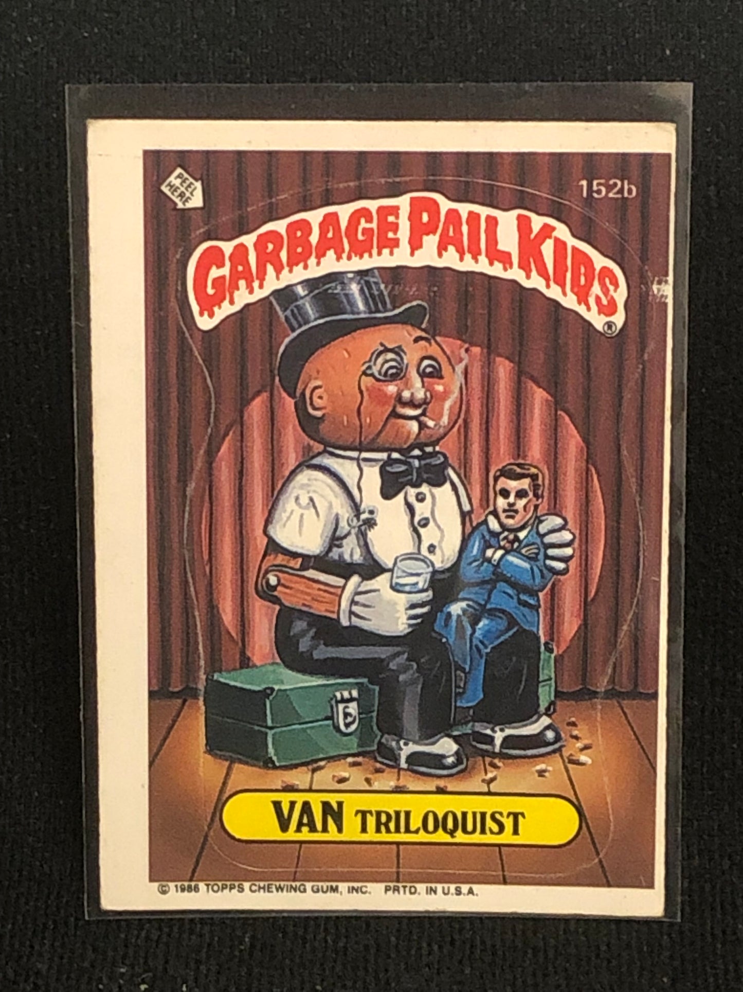 Garbage Pail Kids Original Series 4 (os4) 152b Van Triloquist