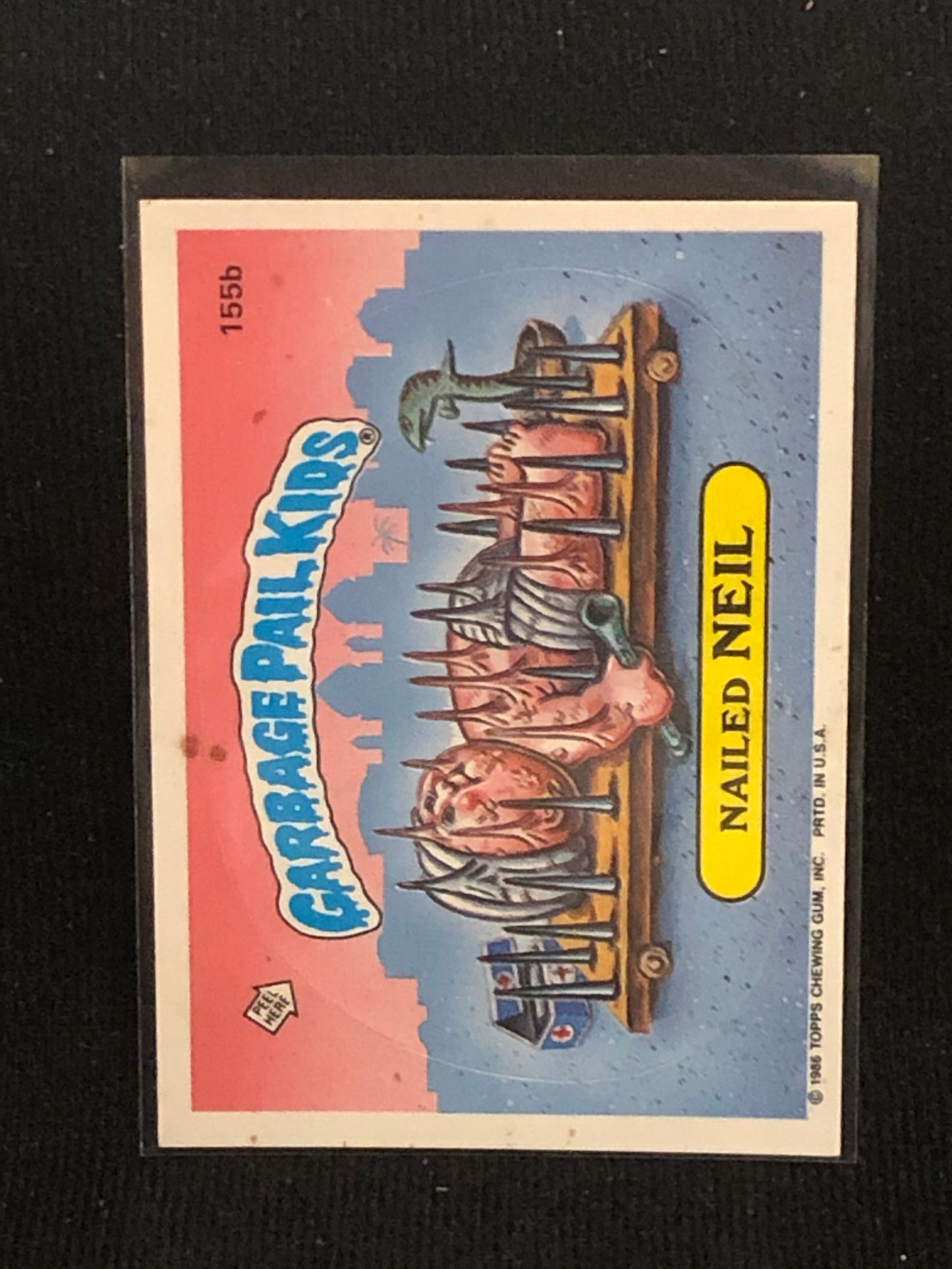 Garbage Pail Kids Original Series 4 (os4) 155b Nailed Neil