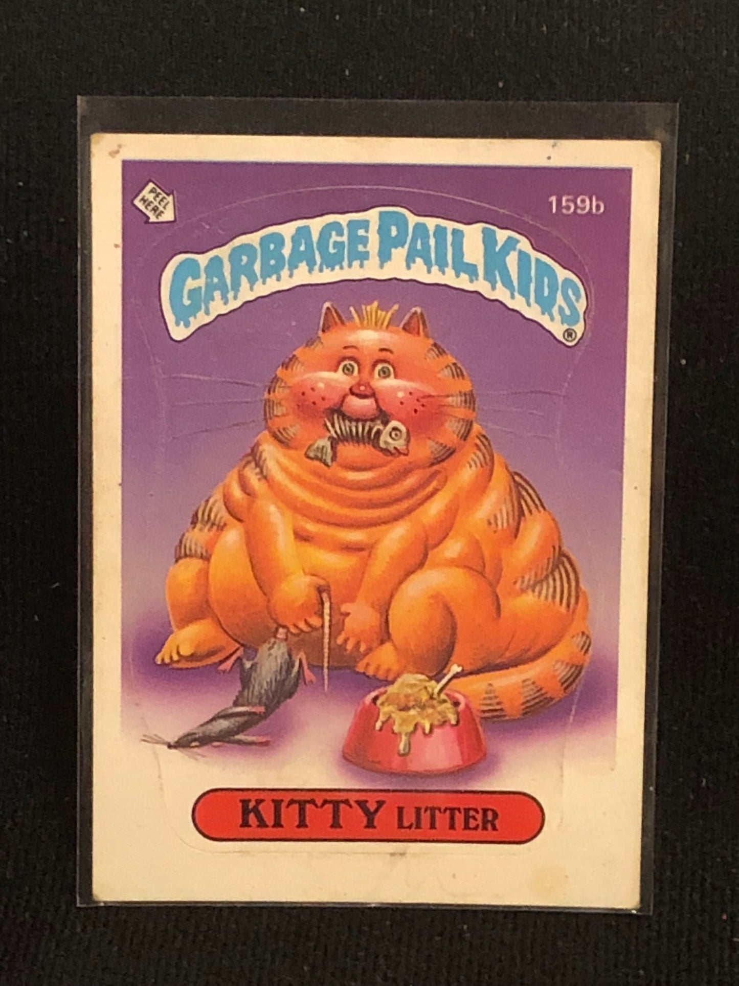 Garbage Pail Kids Original Series 4 (os4) 159b Kitty Litter