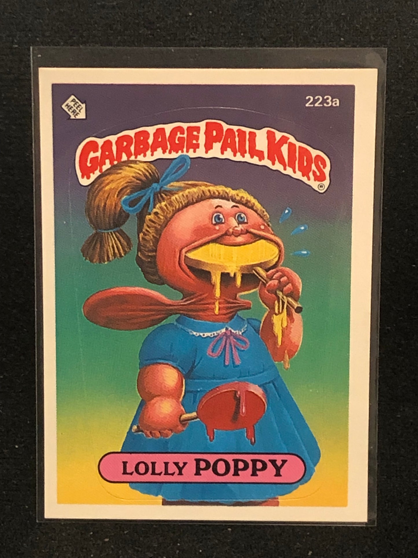 Garbage Pail Kids Original Series 6 (os6) 223a Lolly Poppy