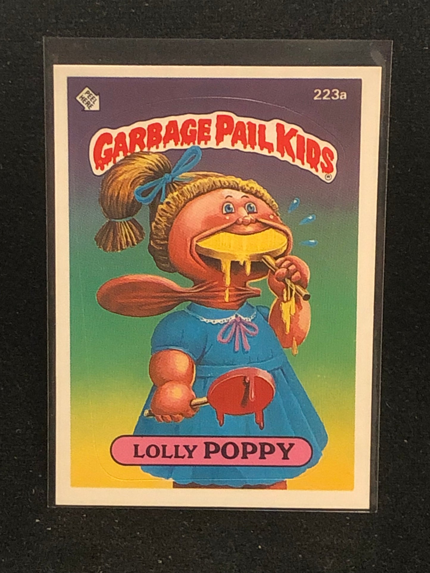 Garbage Pail Kids Original Series 6 (os6) 223a Lolly Poppy