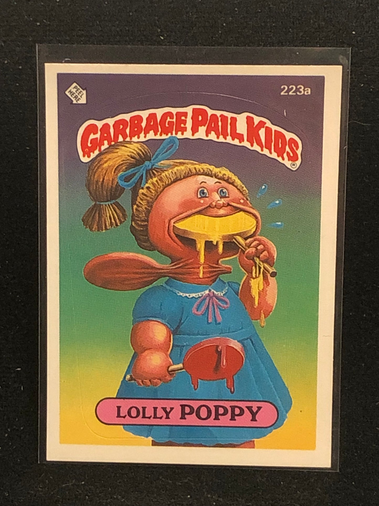 Garbage Pail Kids Original Series 6 (os6) 223a Lolly Poppy