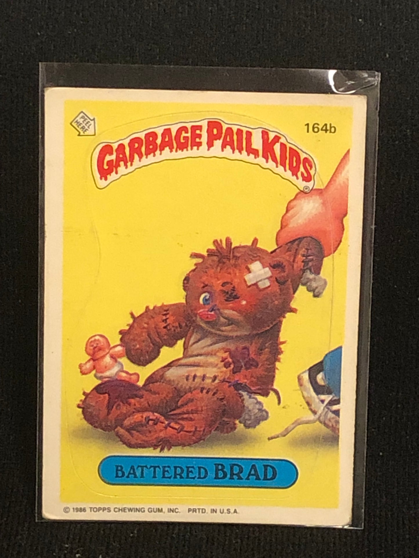 Garbage Pail Kids Original Series 4 (os4) 164b Battered Brad