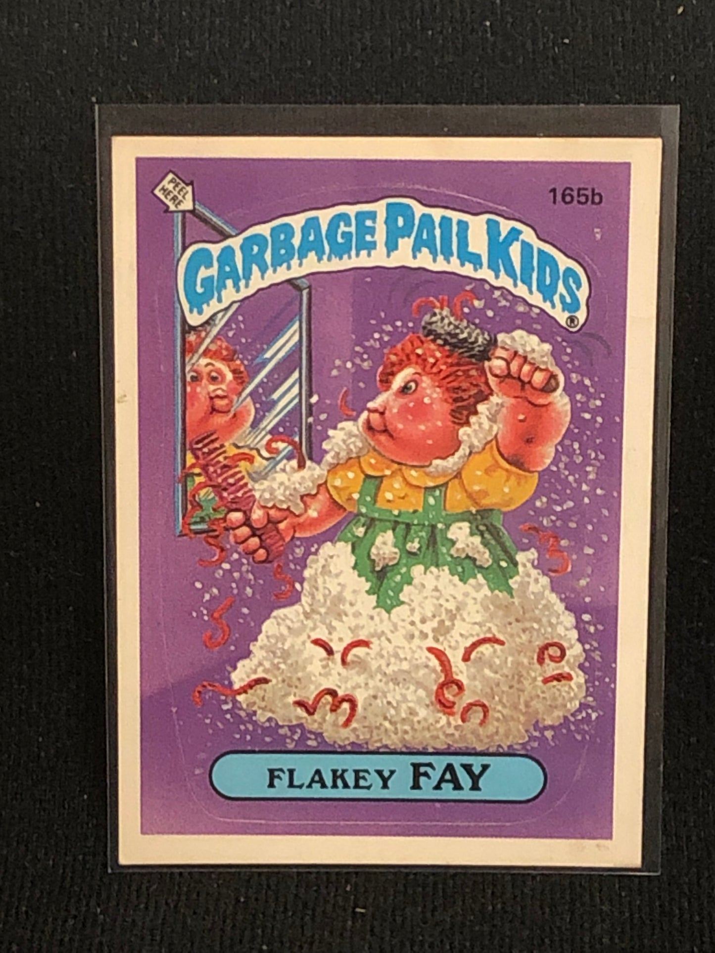 Garbage Pail Kids Original Series 4 (os4) 165b Flakey Fay