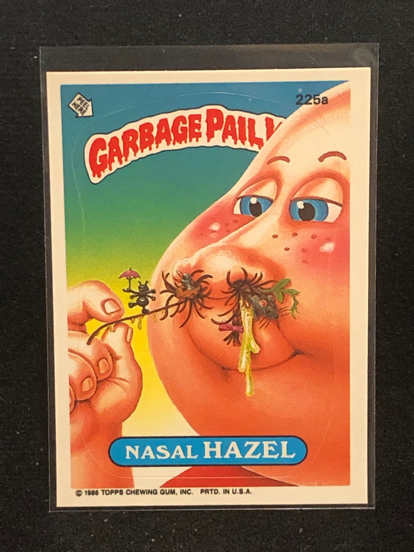 Garbage Pail Kids Original Series 6 (os6) 225a Nasal Hazel