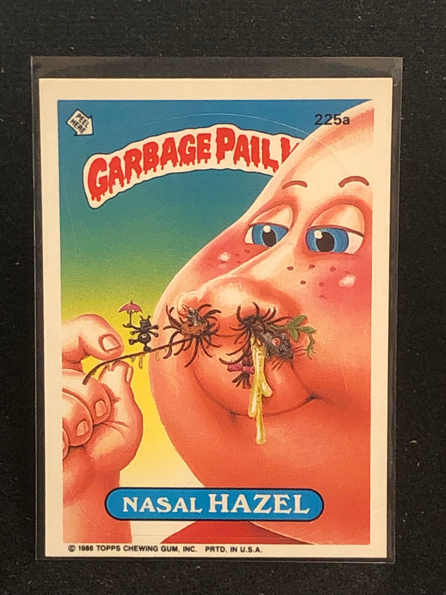 Garbage Pail Kids Original Series 6 (os6) 225a Nasal Hazel