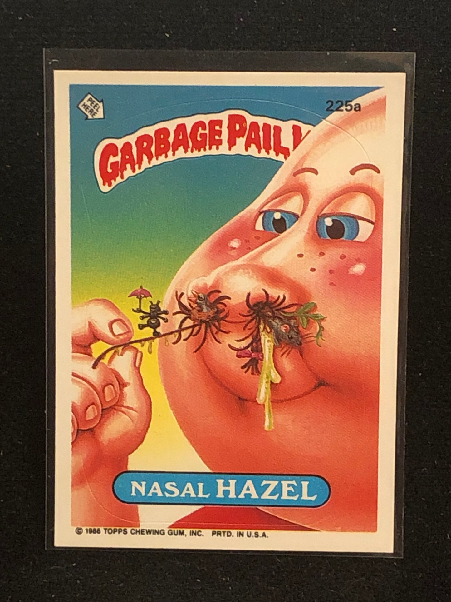 Garbage Pail Kids Original Series 6 (os6) 225a Nasal Hazel