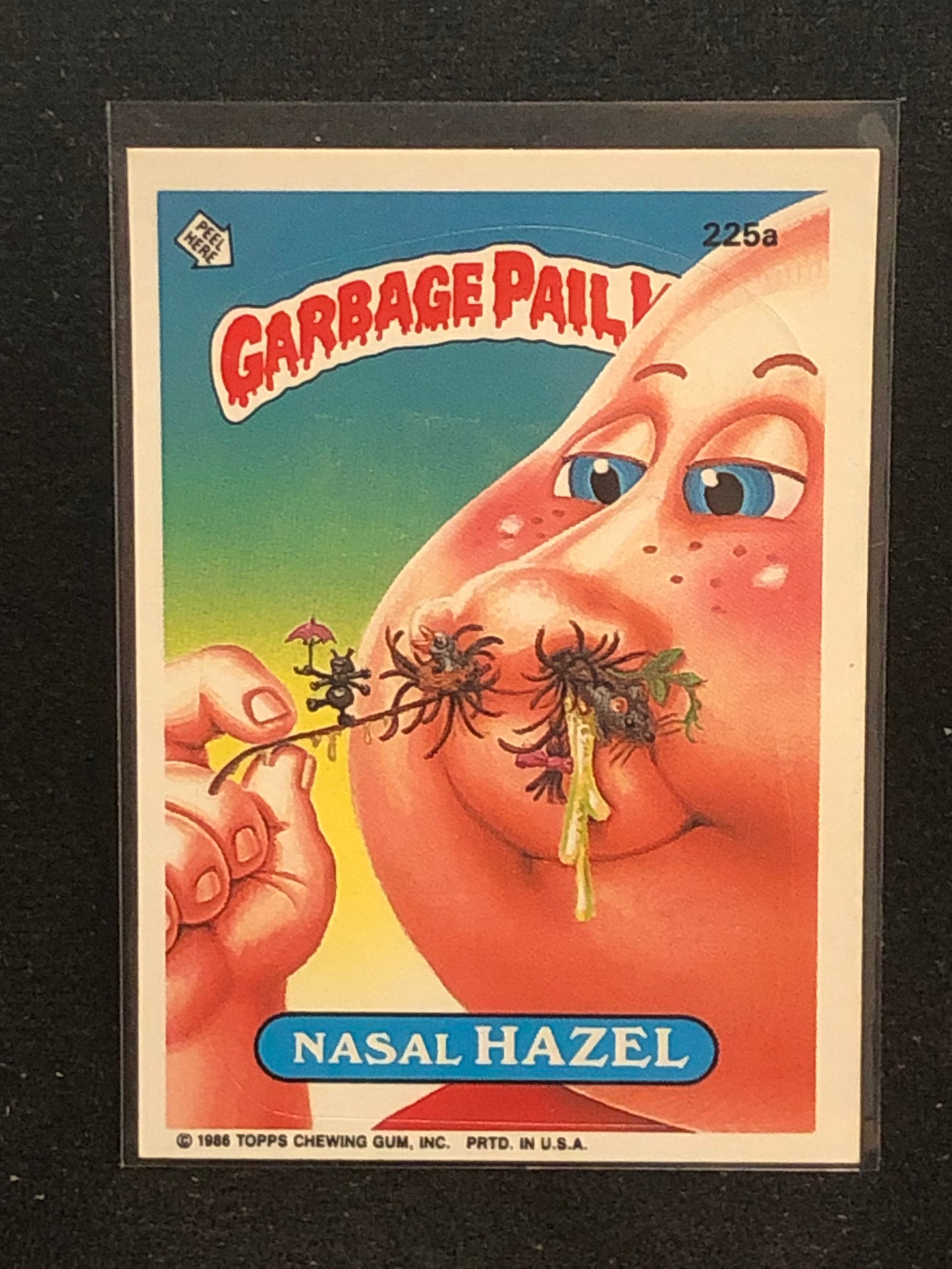 Garbage Pail Kids Original Series 6 (os6) 225a Nasal Hazel