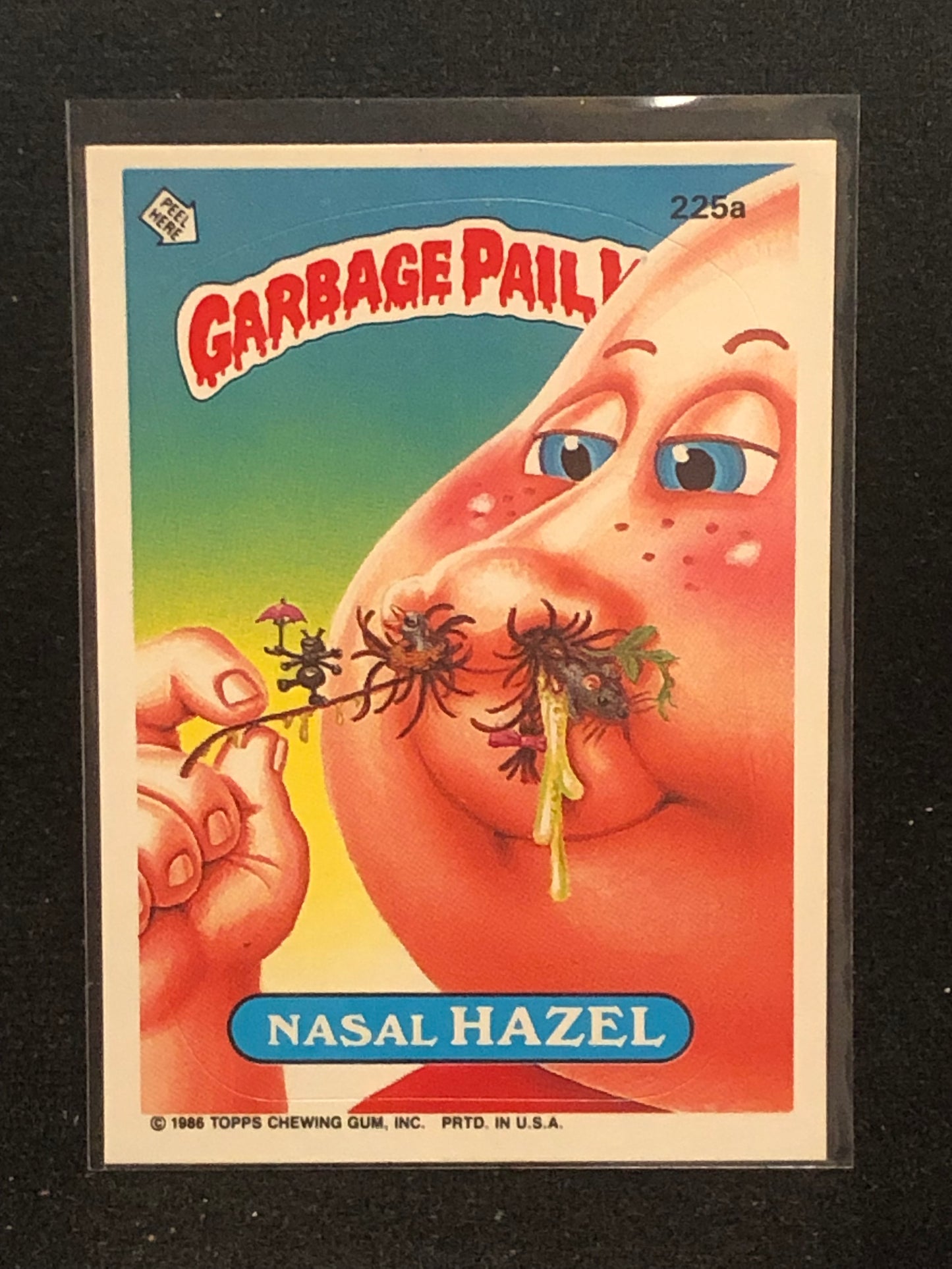 Garbage Pail Kids Original Series 6 (os6) 225a Nasal Hazel