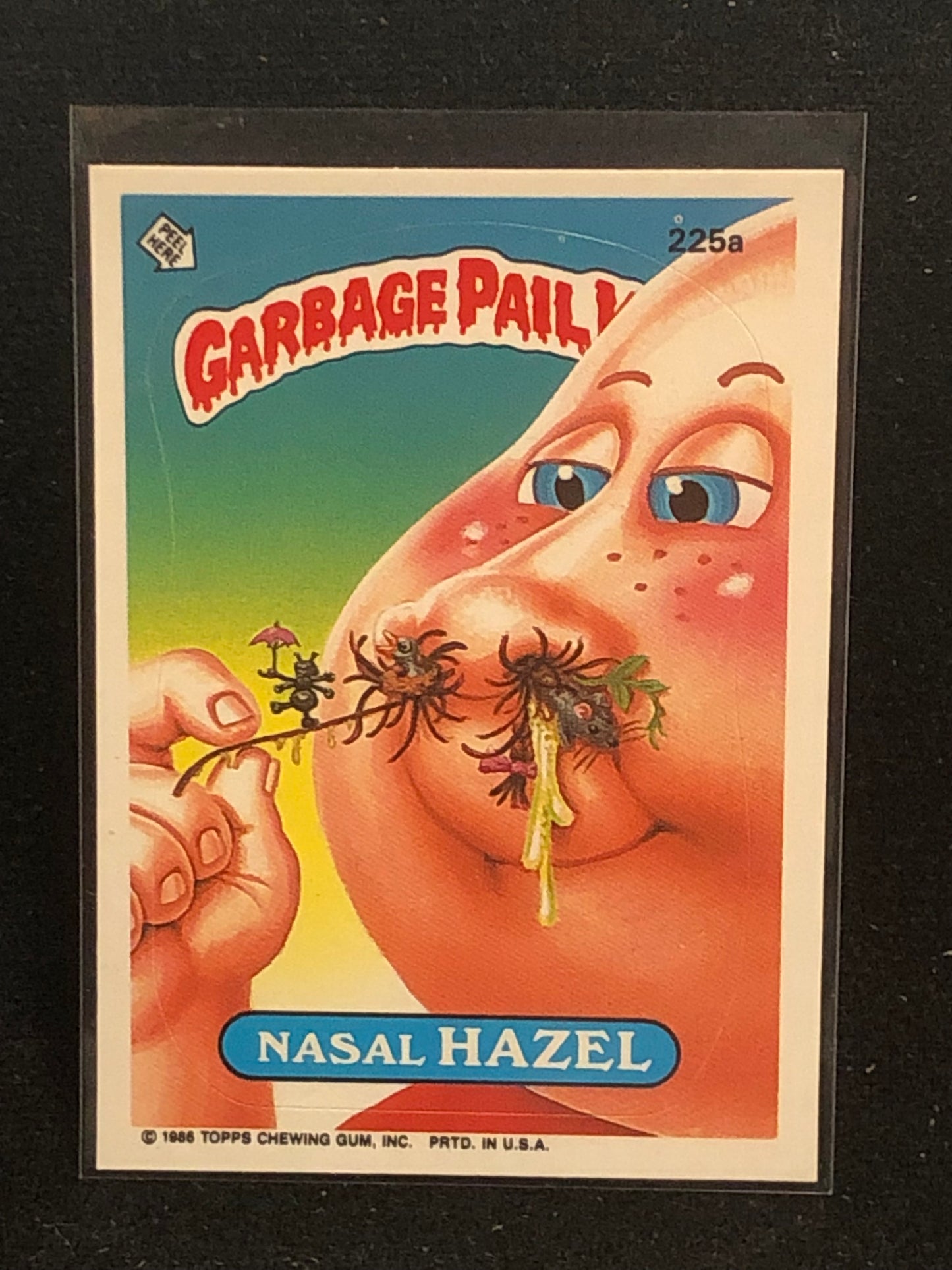 Garbage Pail Kids Original Series 6 (os6) 225a Nasal Hazel