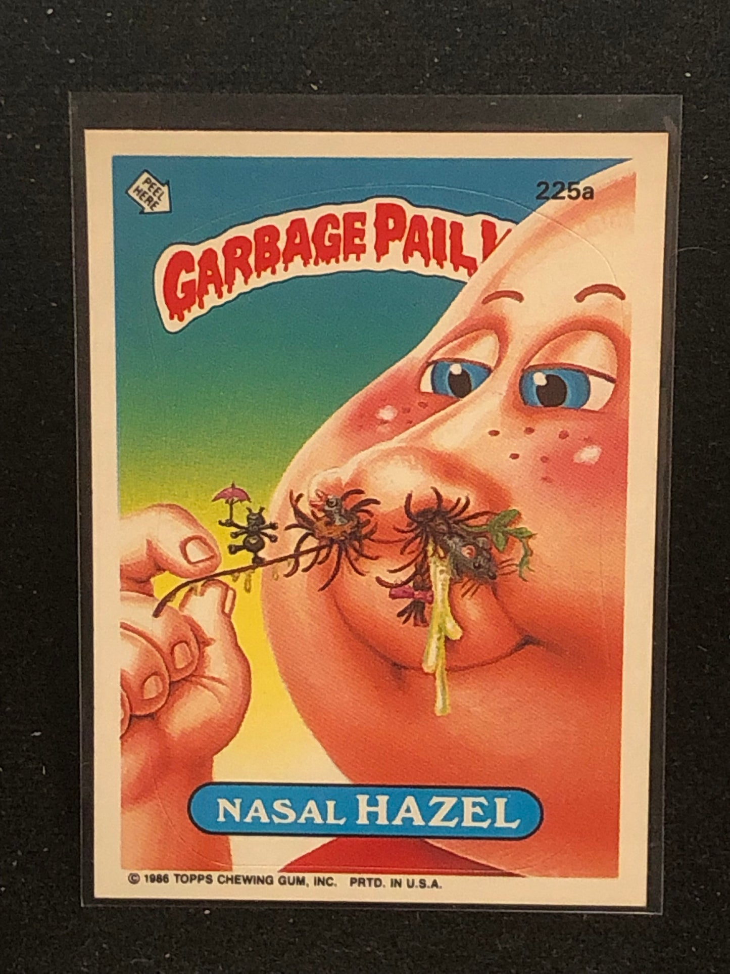 Garbage Pail Kids Original Series 6 (os6) 225a Nasal Hazel