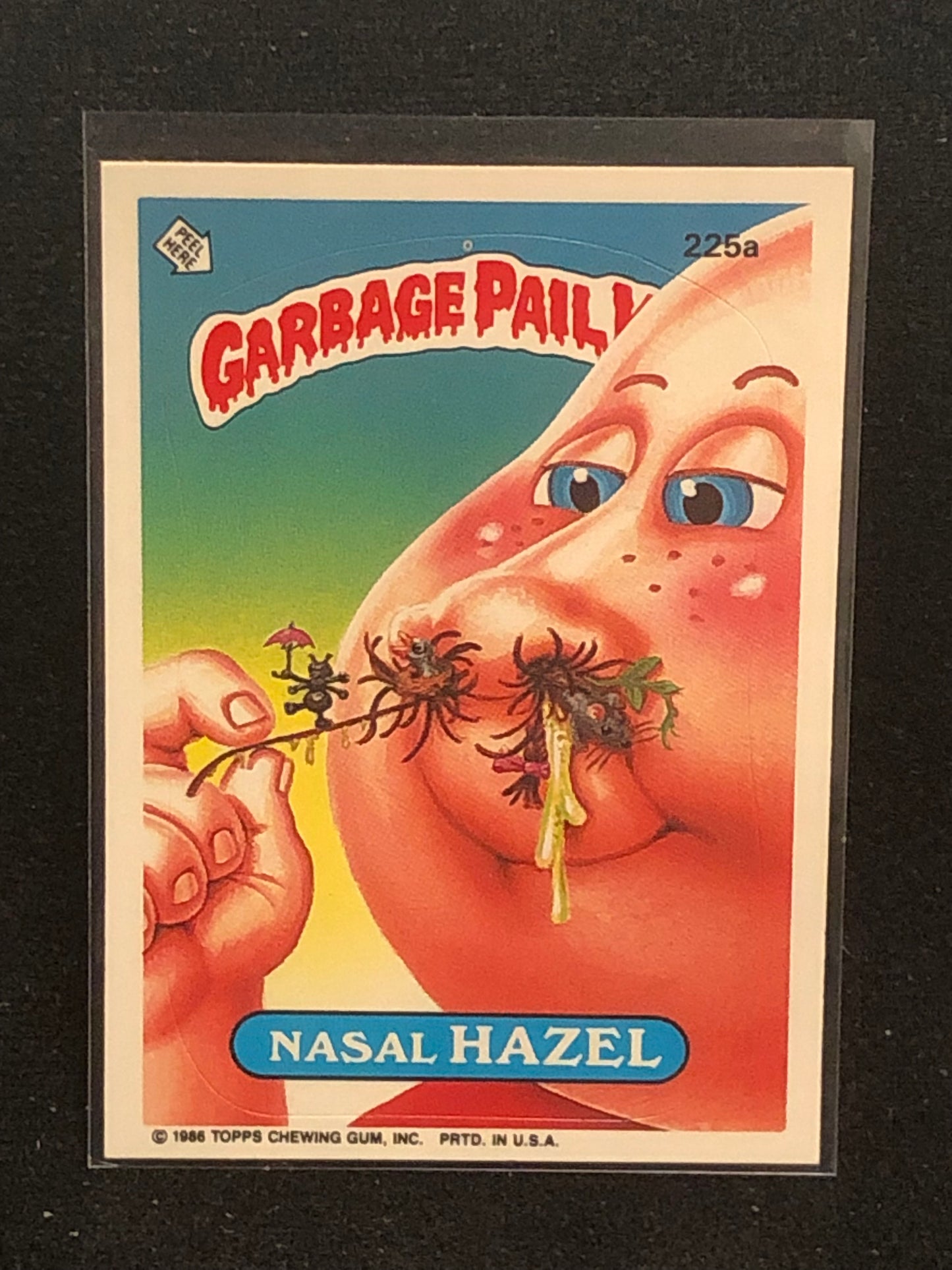 Garbage Pail Kids Original Series 6 (os6) 225a Nasal Hazel