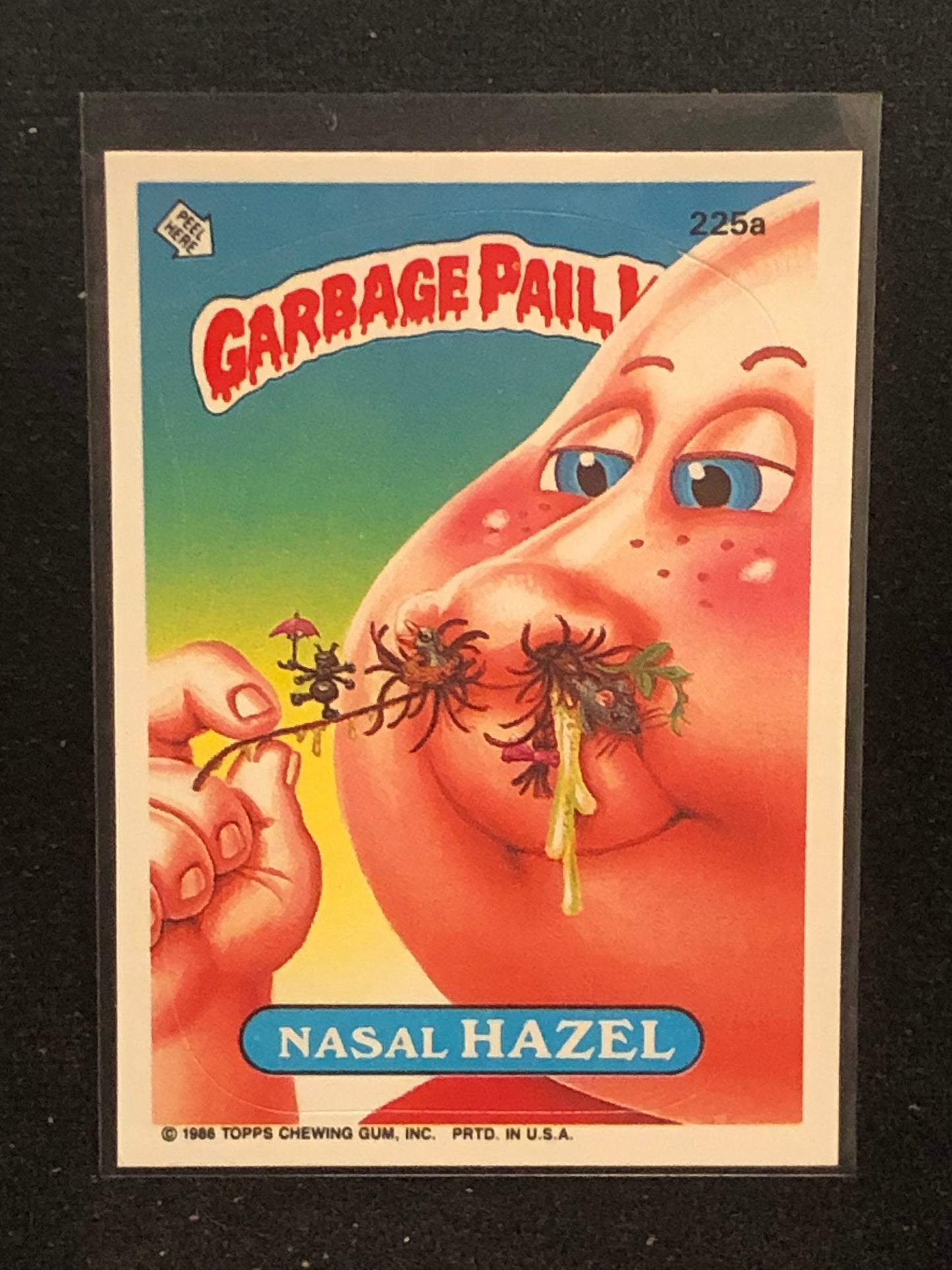 Garbage Pail Kids Original Series 6 (os6) 225a Nasal Hazel