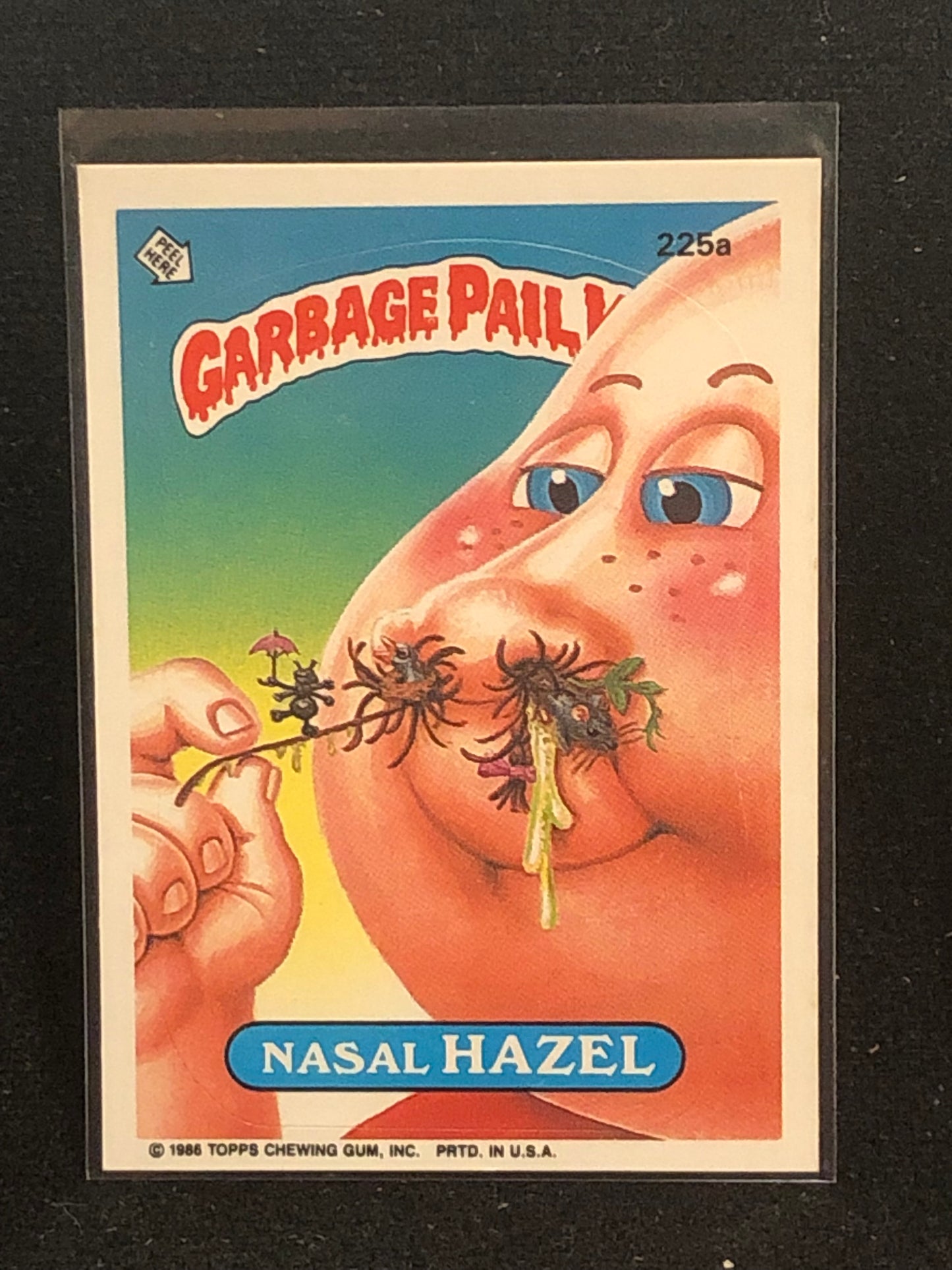 Garbage Pail Kids Original Series 6 (os6) 225a Nasal Hazel