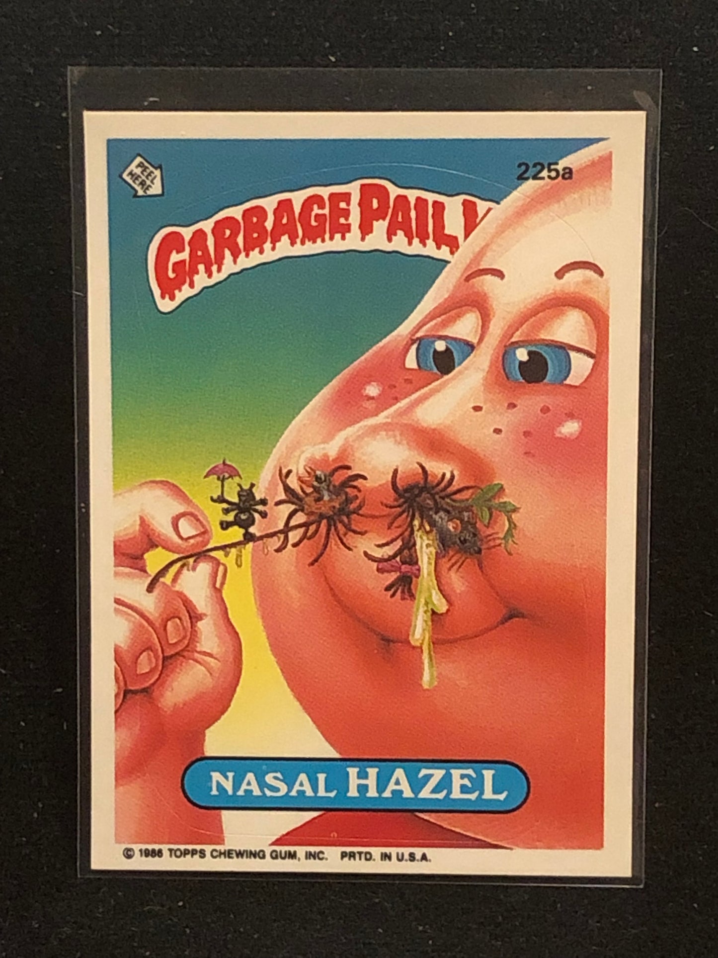 Garbage Pail Kids Original Series 6 (os6) 225a Nasal Hazel