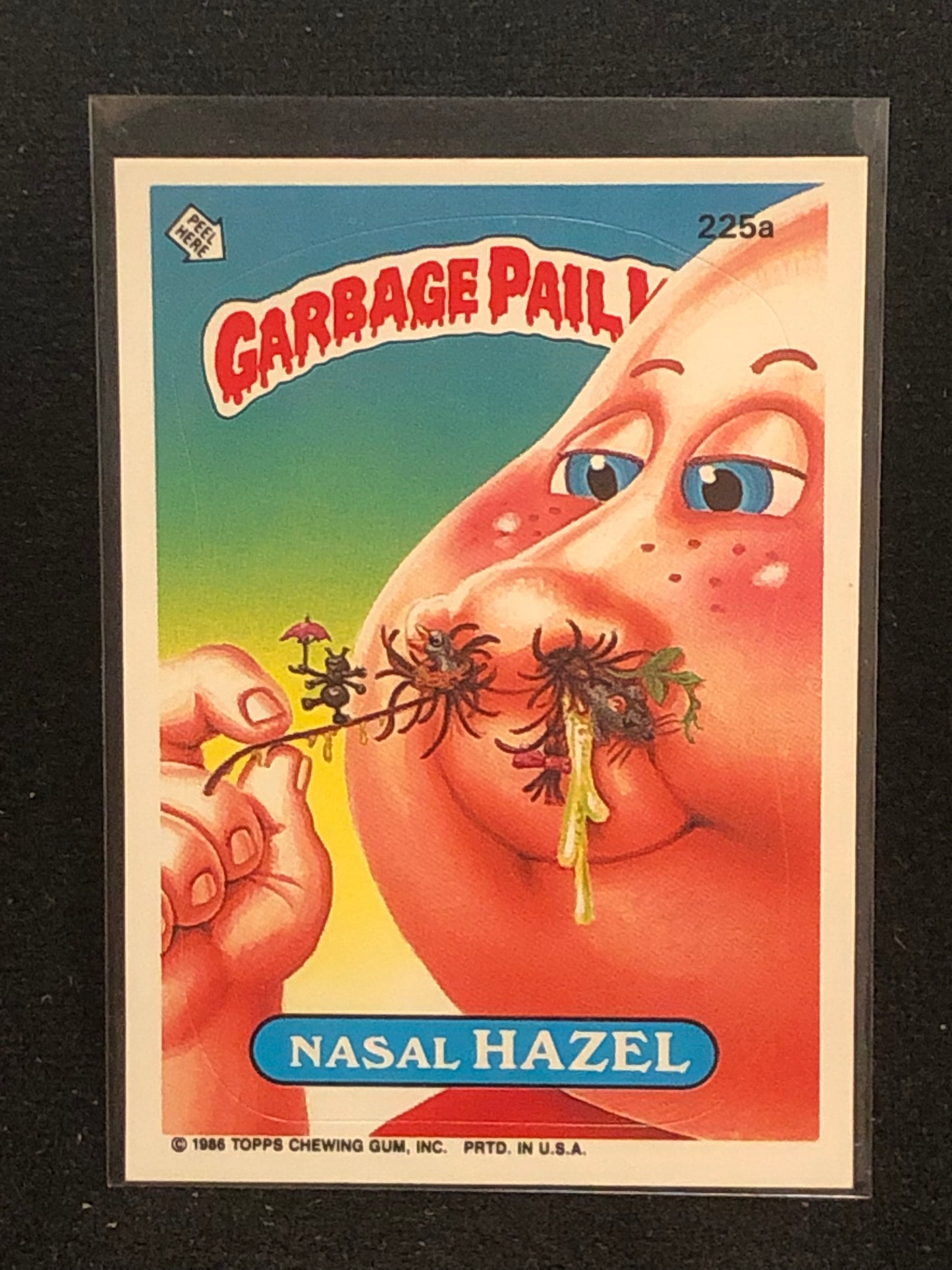 Garbage Pail Kids Original Series 6 (os6) 225a Nasal Hazel