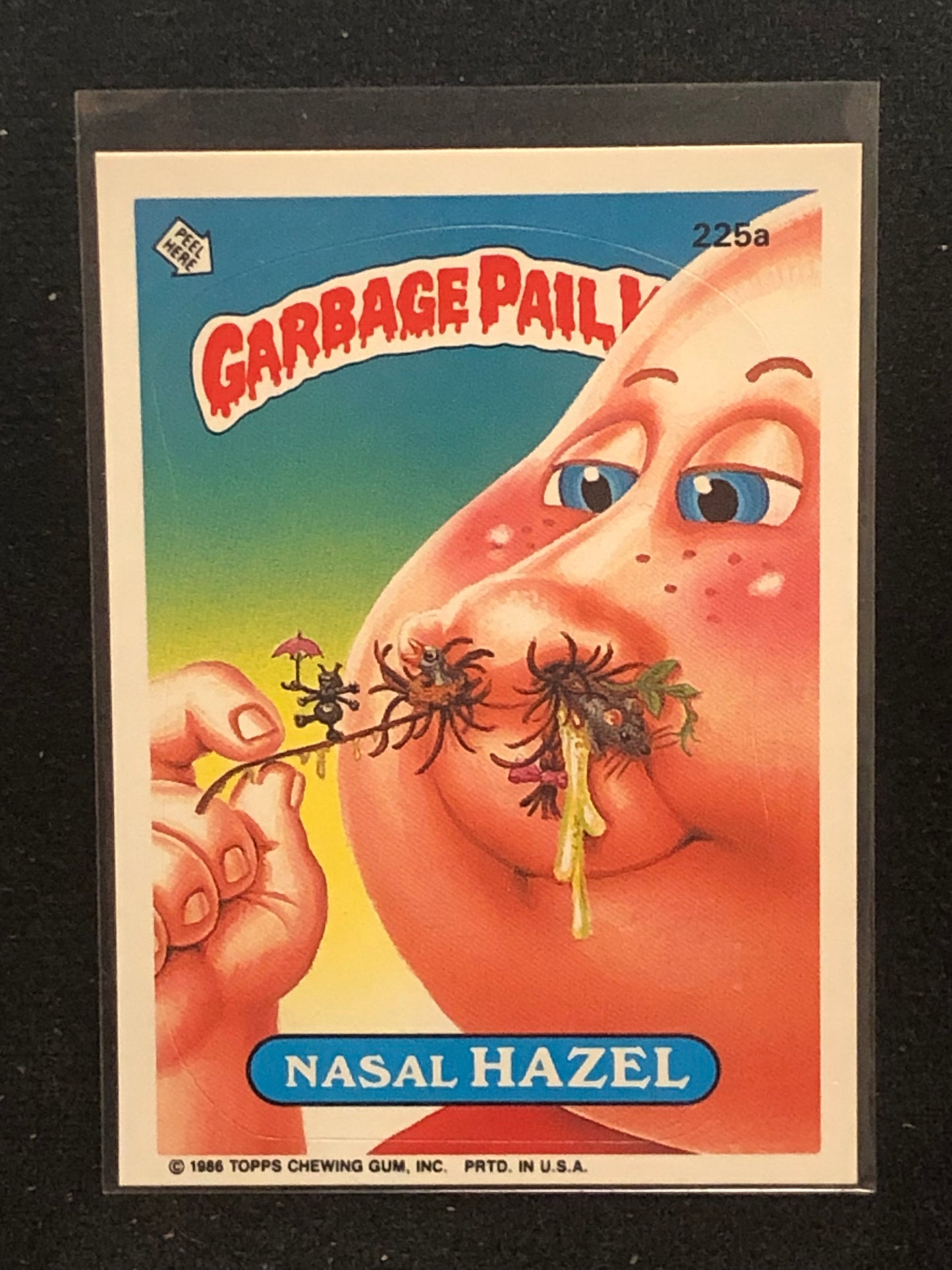 Garbage Pail Kids Original Series 6 (os6) 225a Nasal Hazel