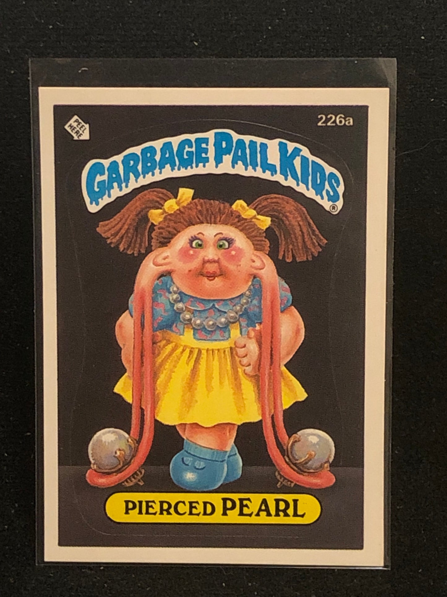 Garbage Pail Kids Original Series 6 (os6) 226a Pierced Pearl